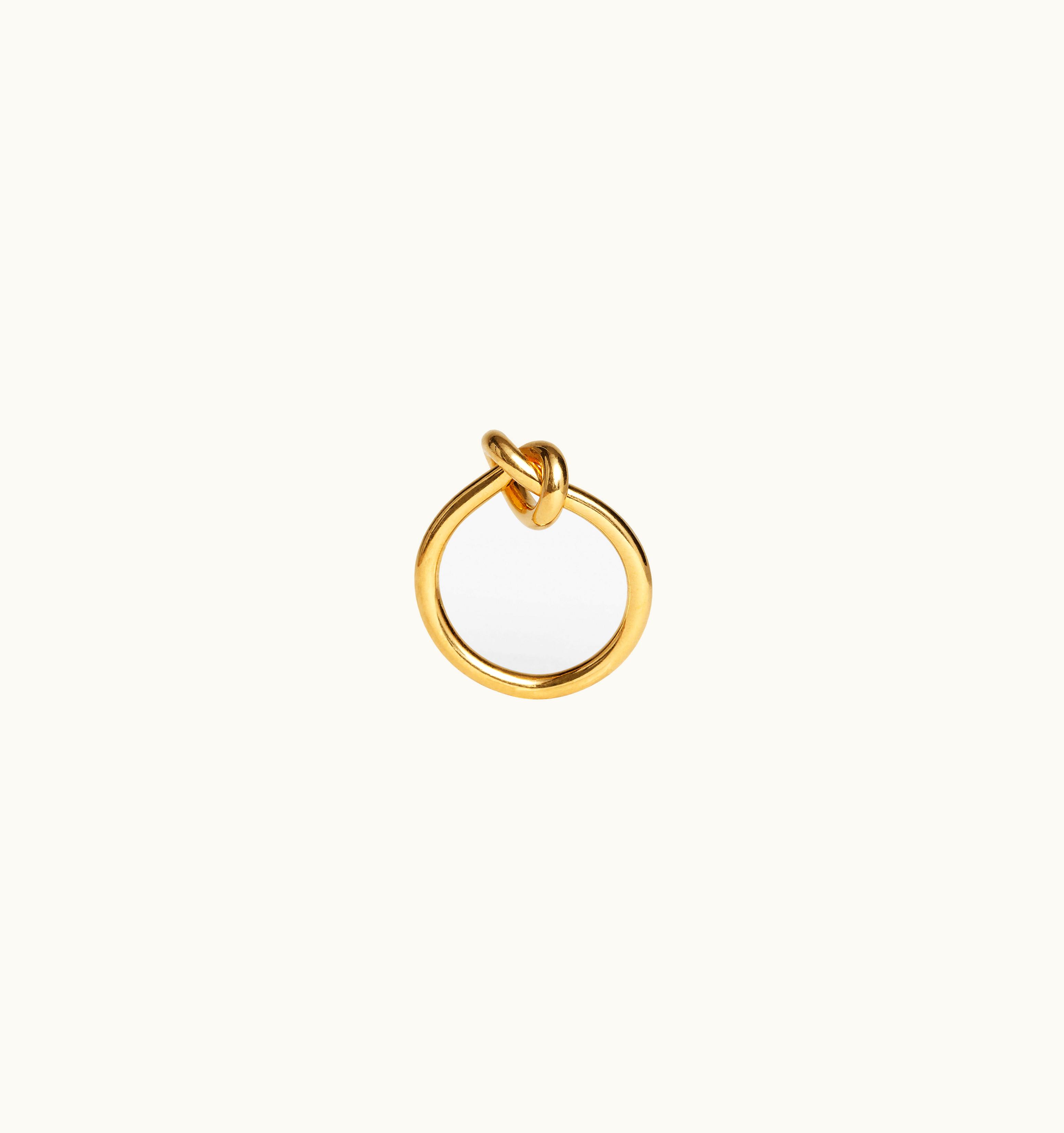 Celine Celine Knot Ring In Brass With Gold Finish Gold