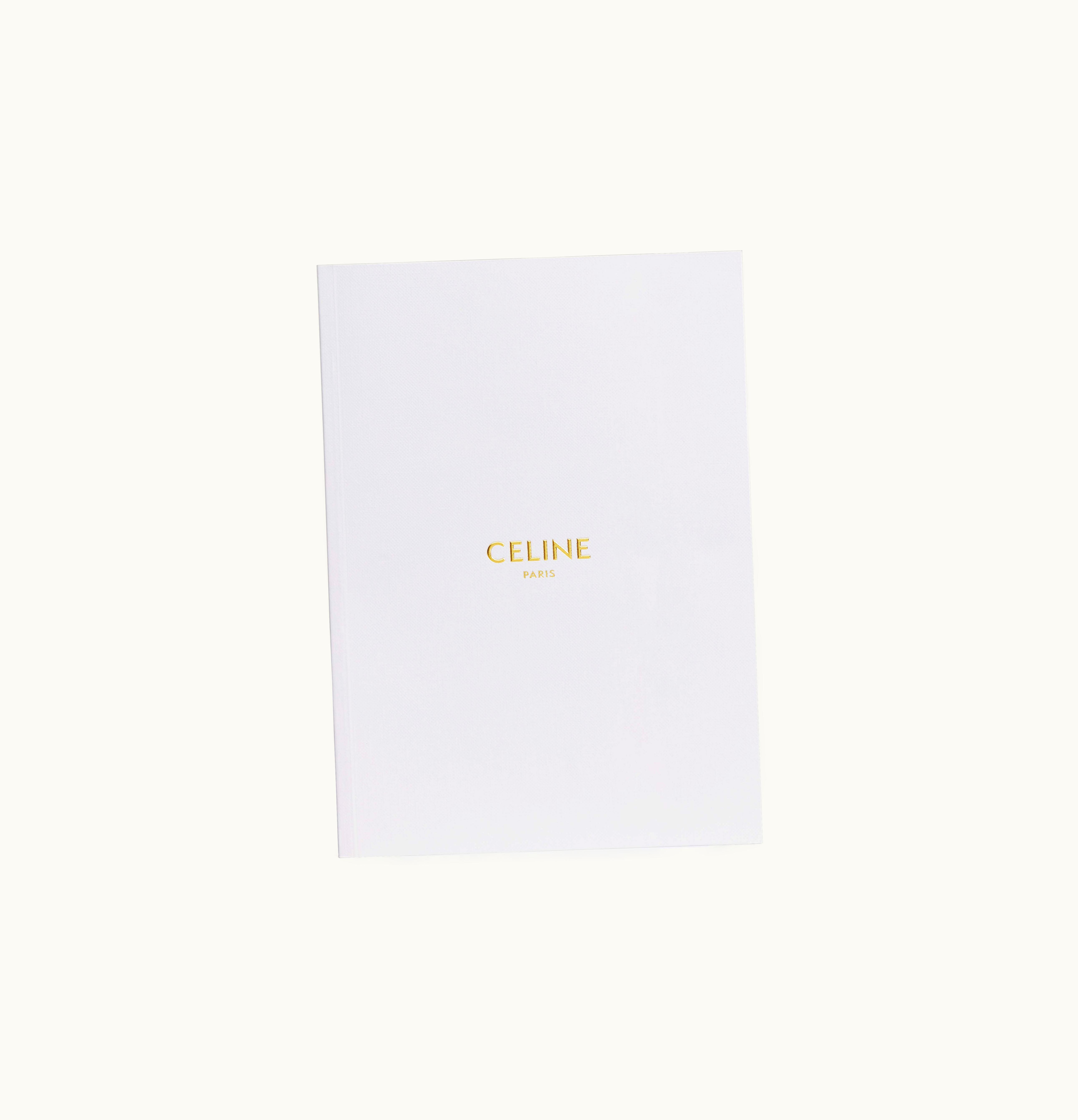 Celine Celine Medium Notebook In Paper White