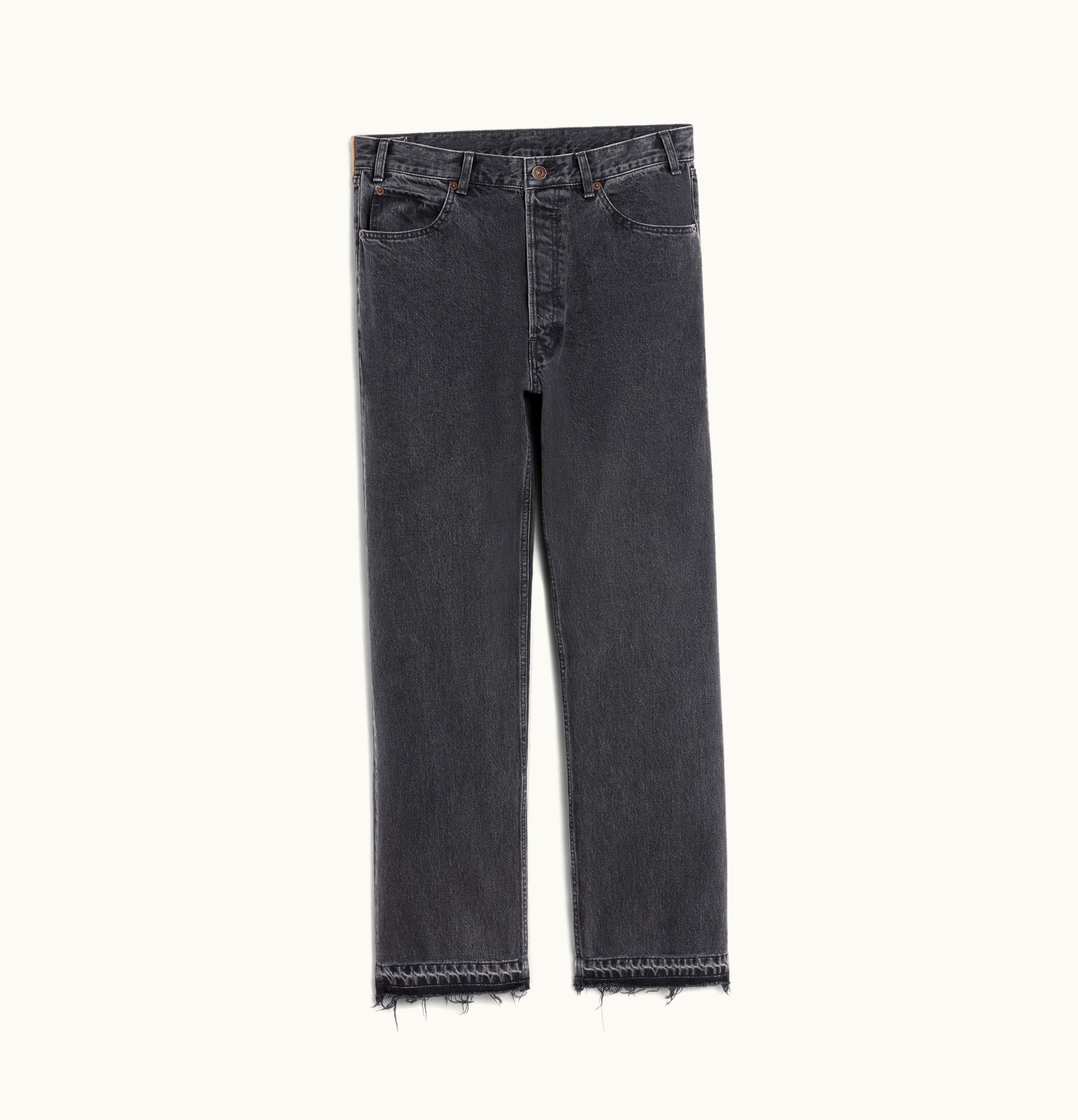 Celine Celine Wesley Jeans In Charcoal Wash Denim Charcoal Wash
