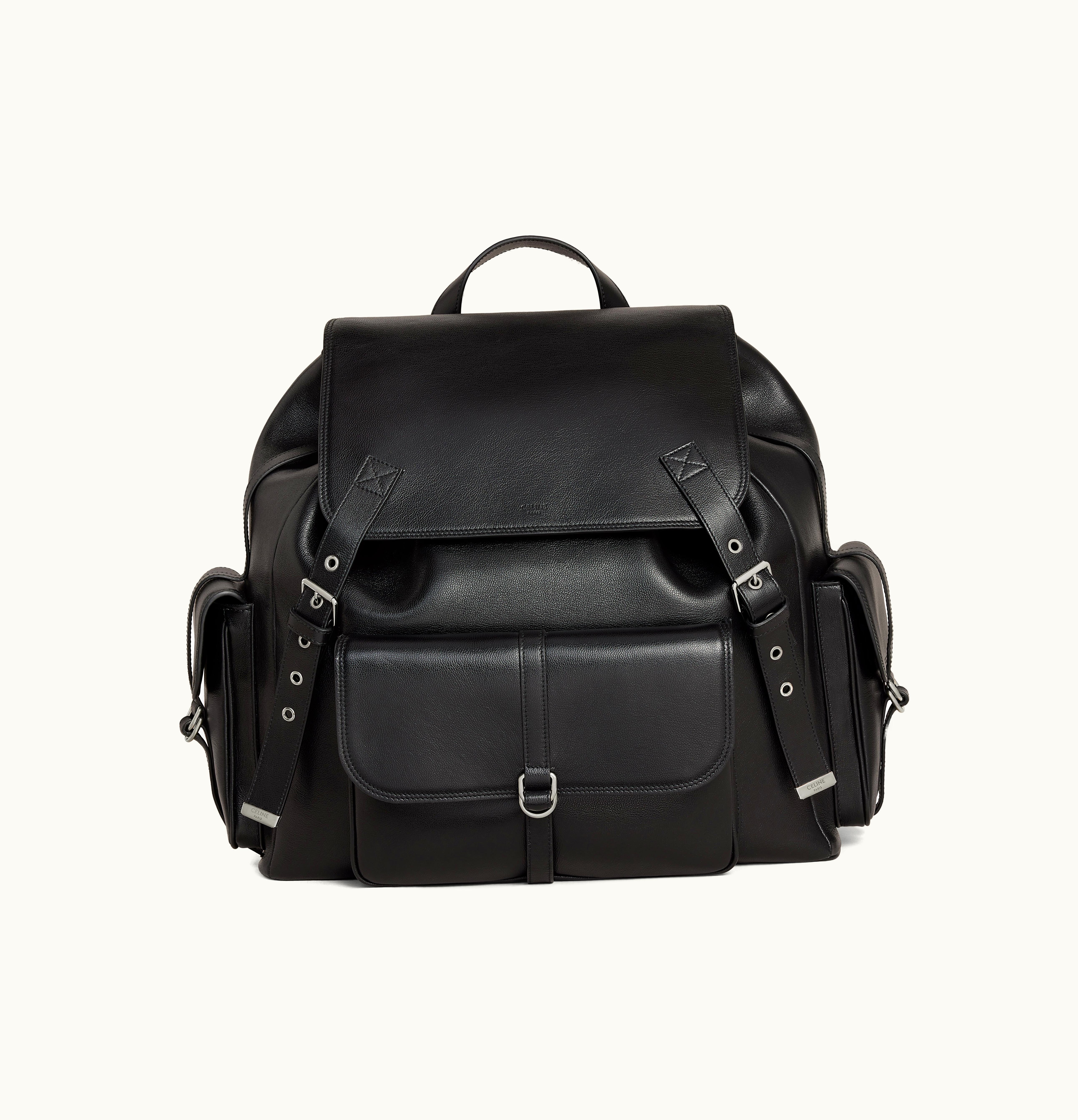 Celine Celine Large Backpack In Smooth Calfskin Black