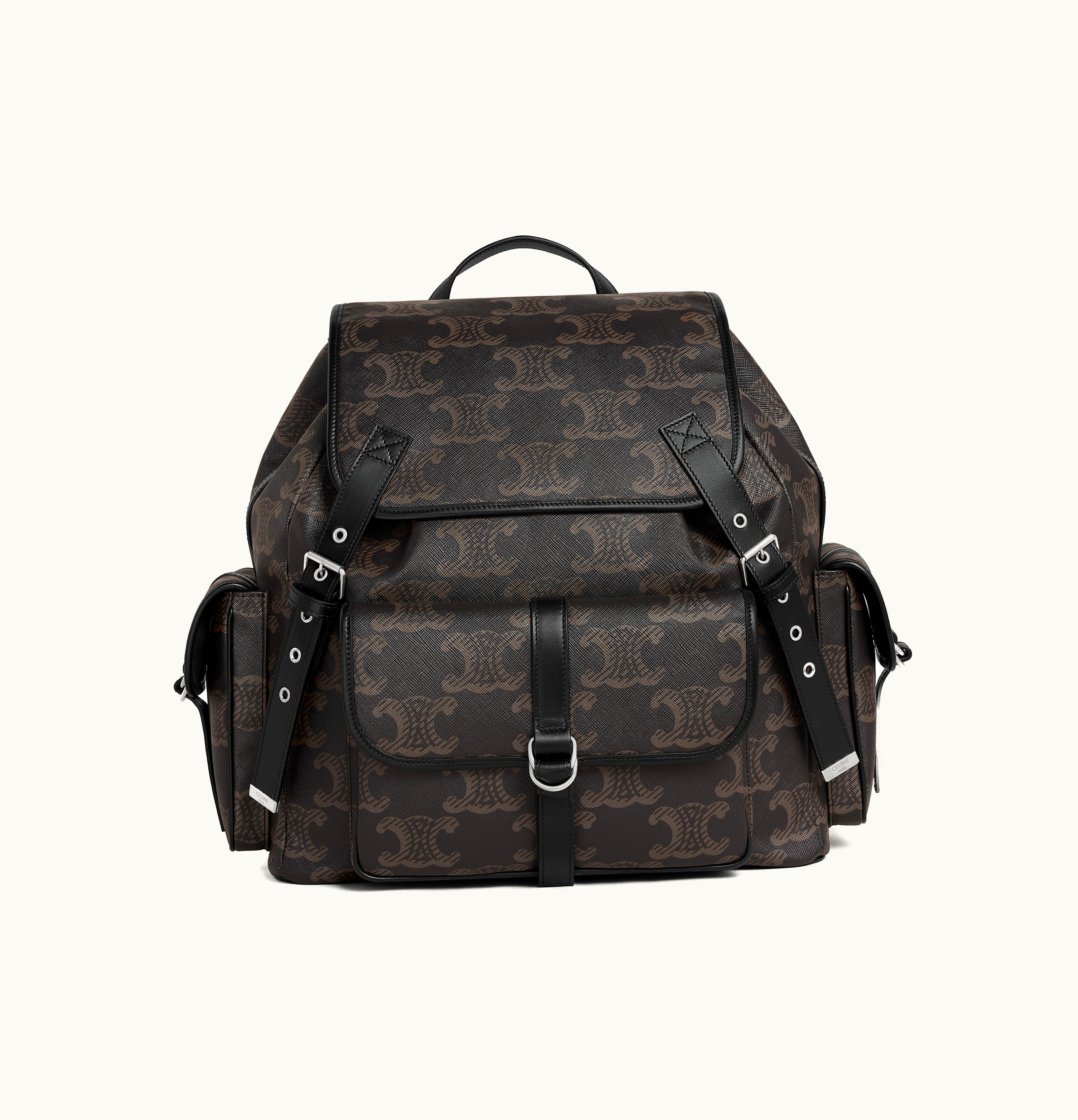 Celine Celine Large Backpack In Triomphe Canvas Xl Black
