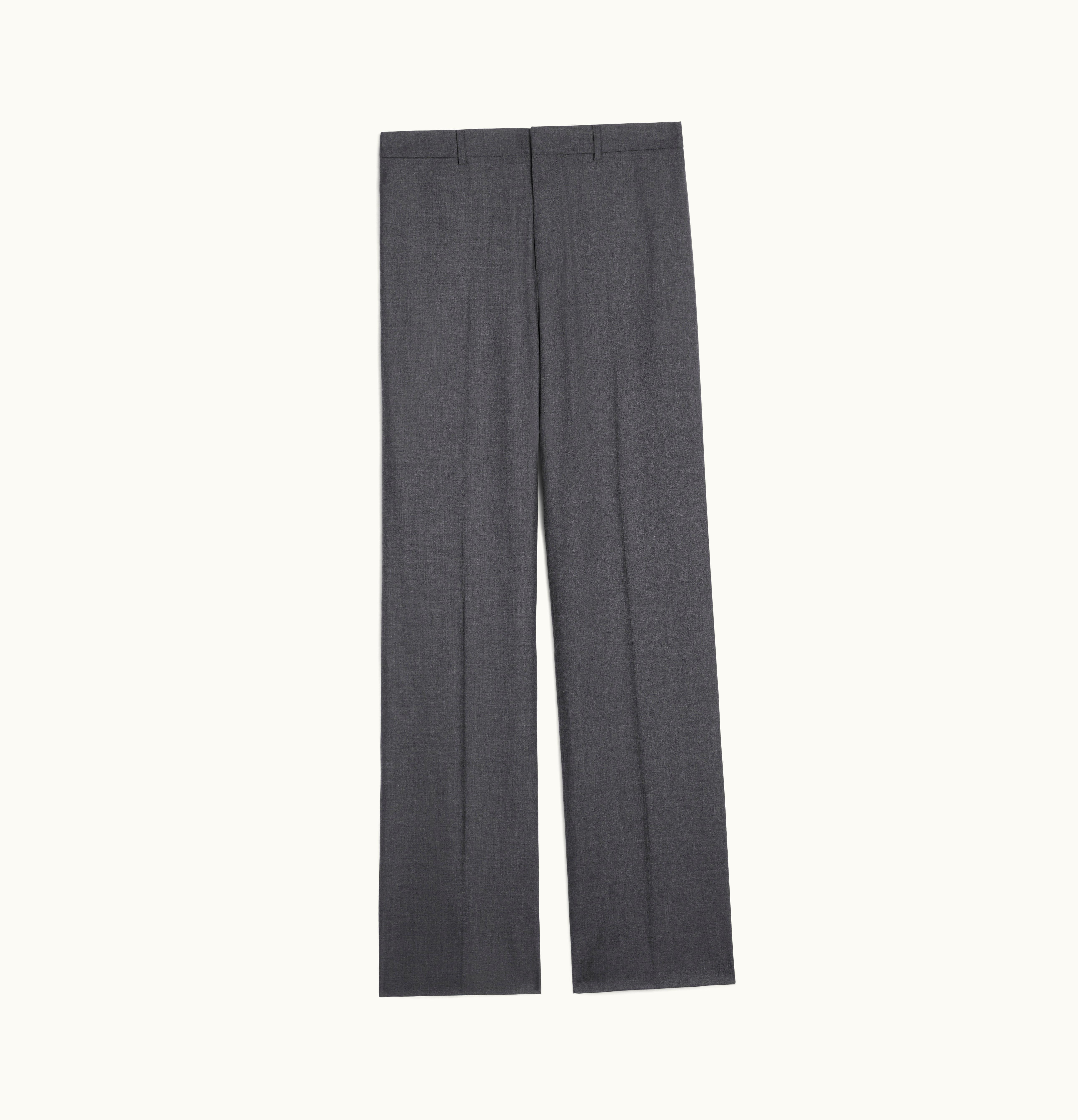 Celine Celine Straight Pants In Cashmere Cloth Anthracite