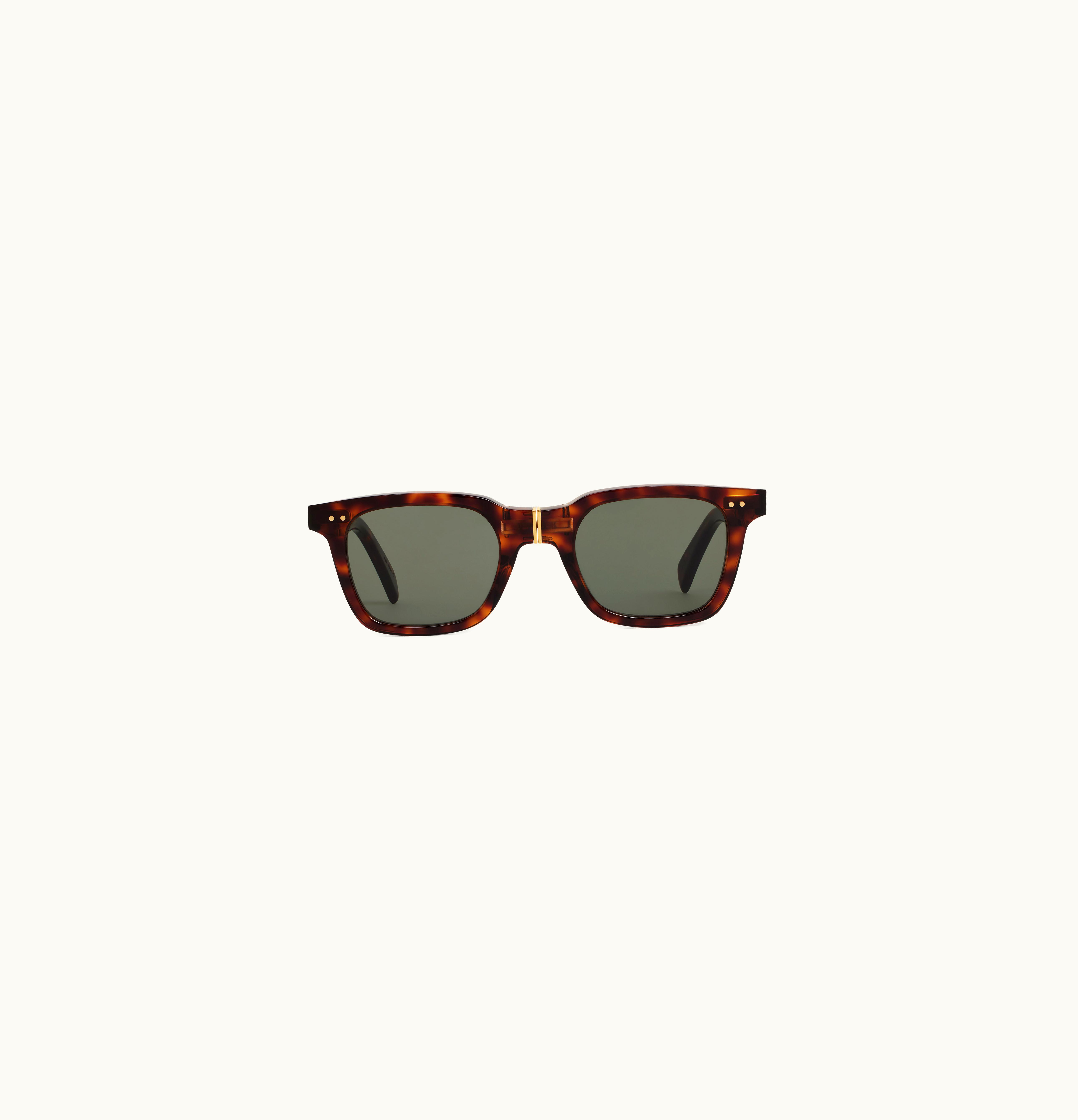 Celine Celine Black Frame 44 Sunglasses In Acetate With Metal Red Havana