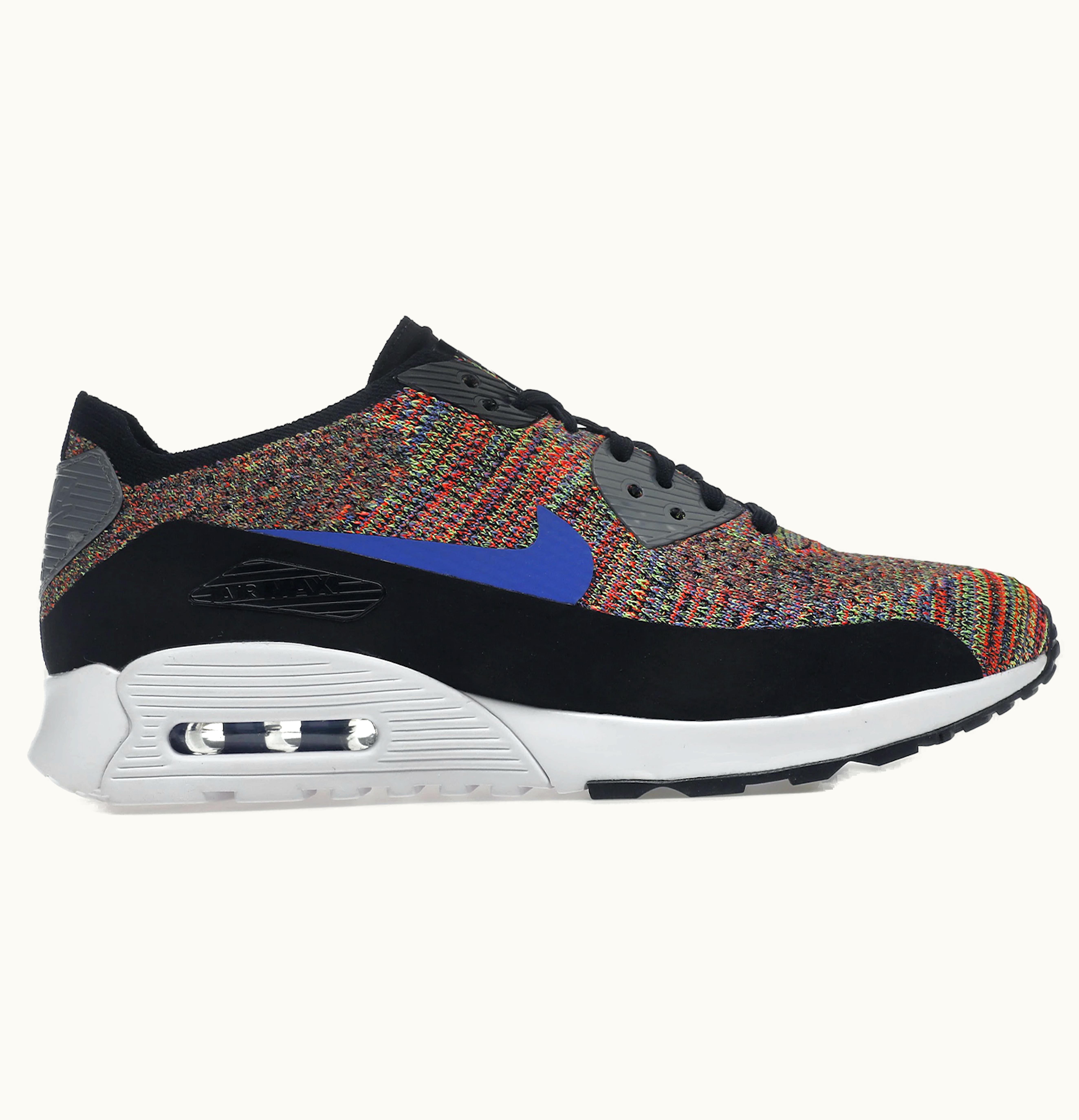 Nike Nike Air Max 90 Ultra 2pt0 Flyknit Black Medium Blue Cool Grey W