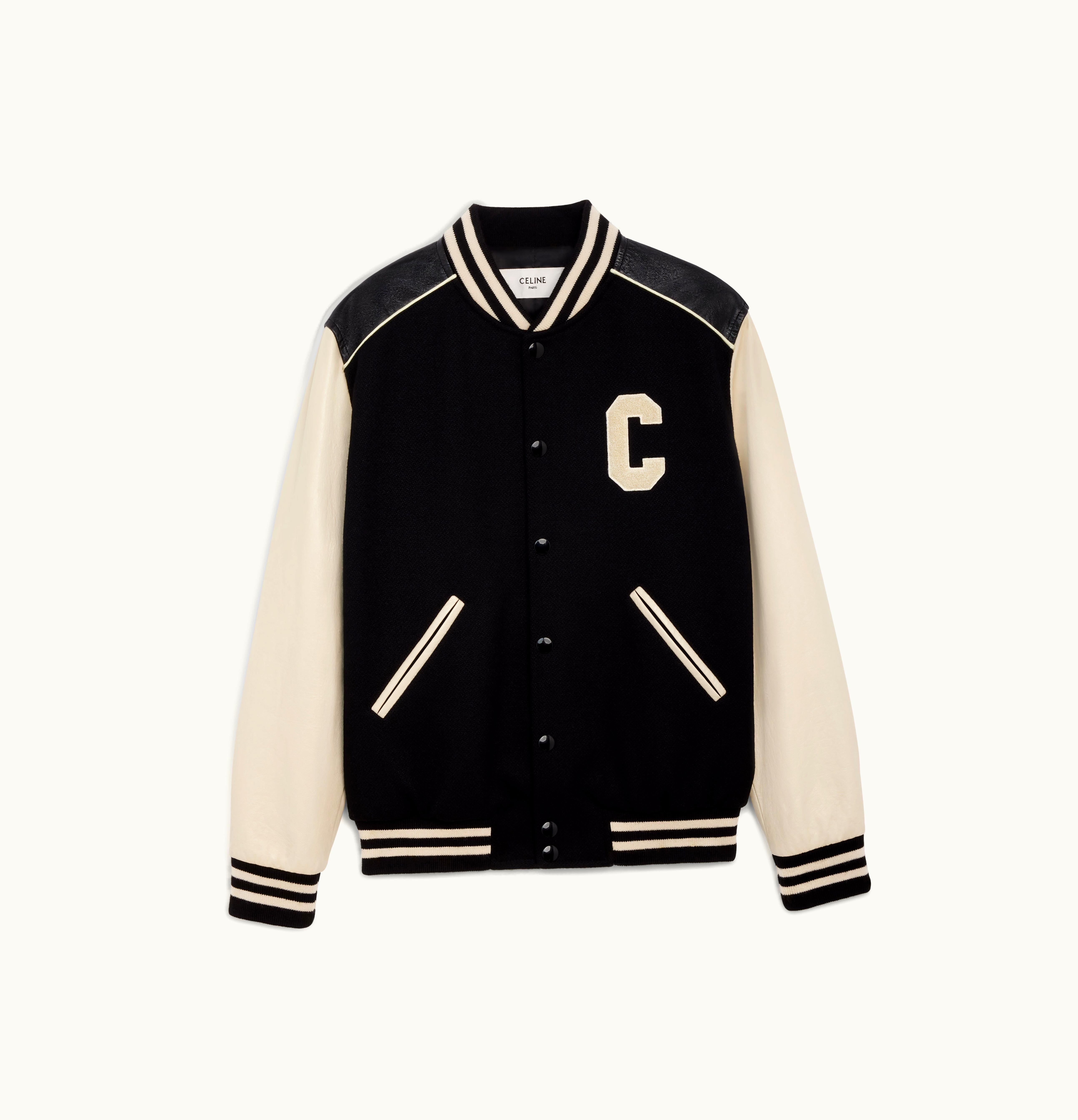 Celine Celine Oversized Wool Teddy Jacket Black