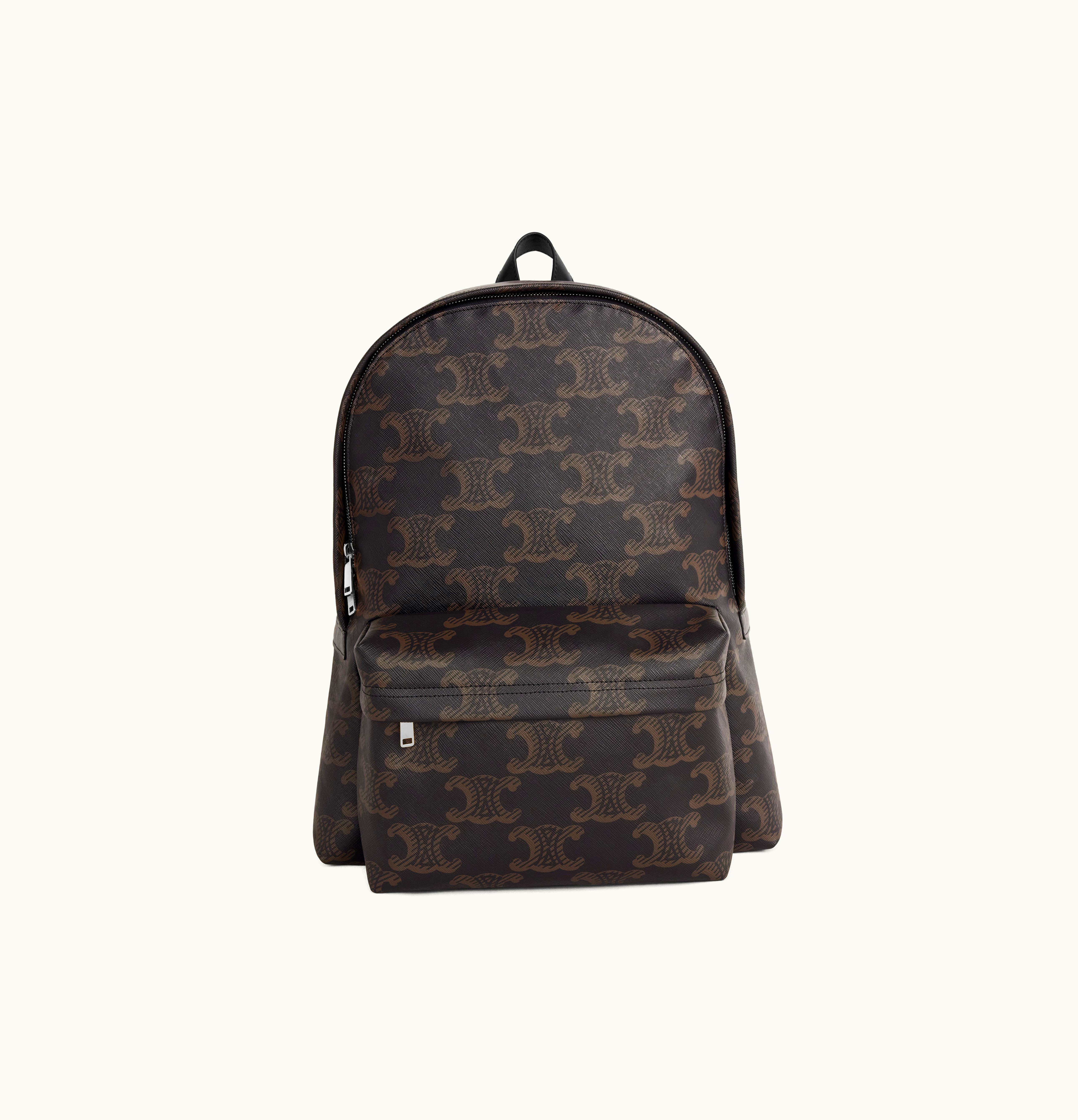 Celine Celine Medium Backpack In Triomphe Canvas Xl Black