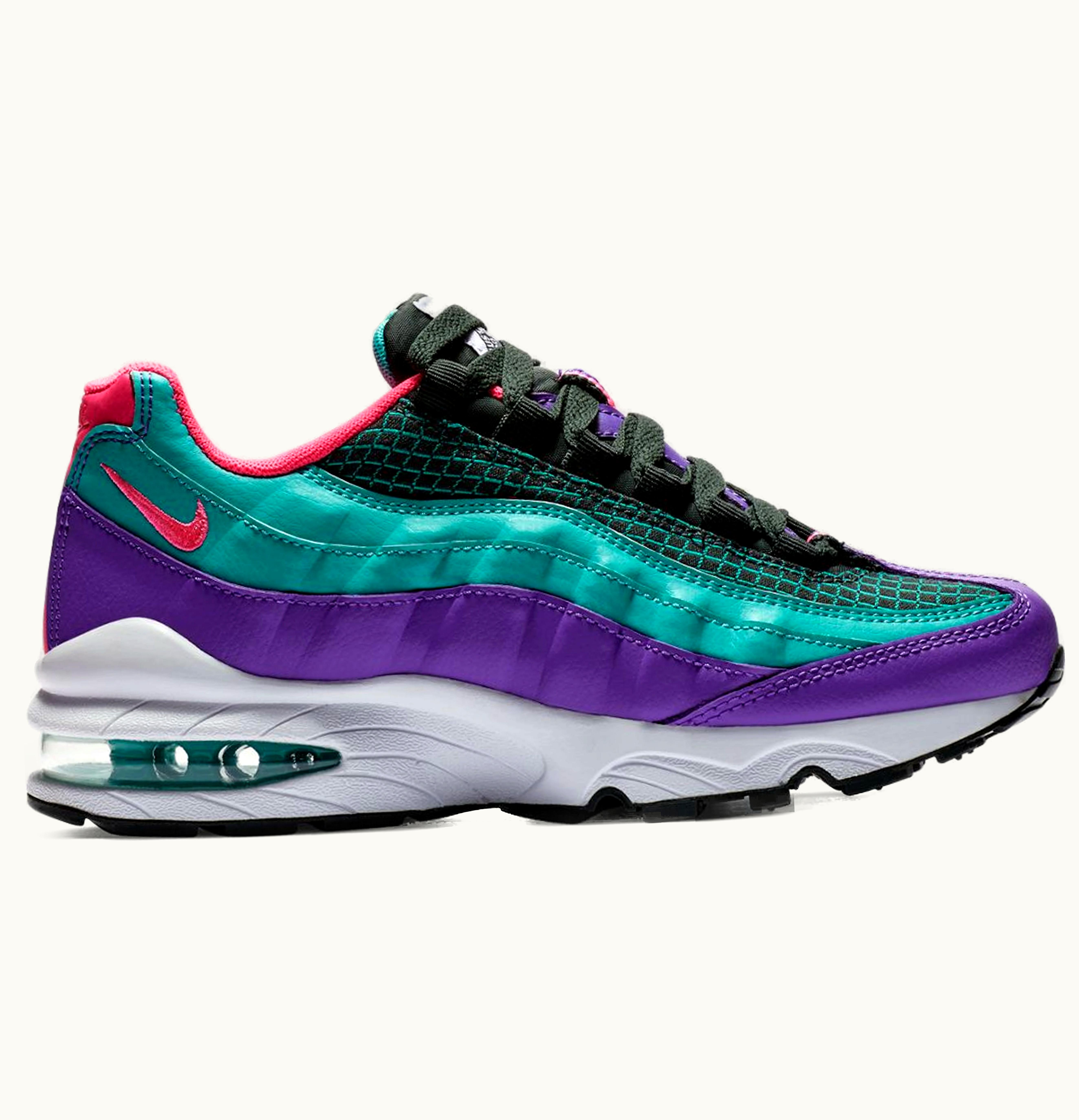 Nike Nike Air Max 95 Now Outdoor Green Hyper Grape GS