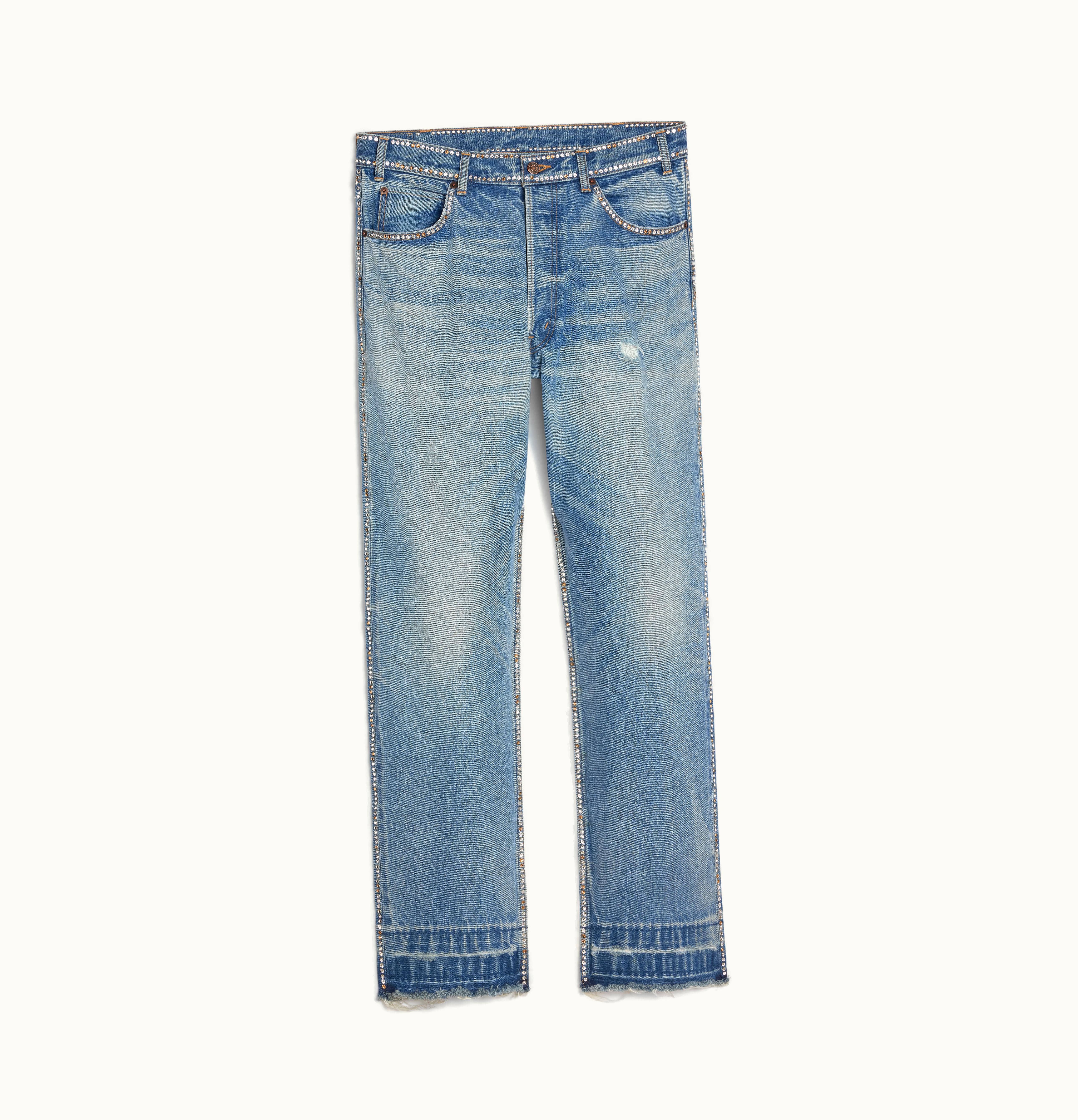 Celine Celine Wesley Sequined Jeans In Zuma Wash Denim Zuma Wash