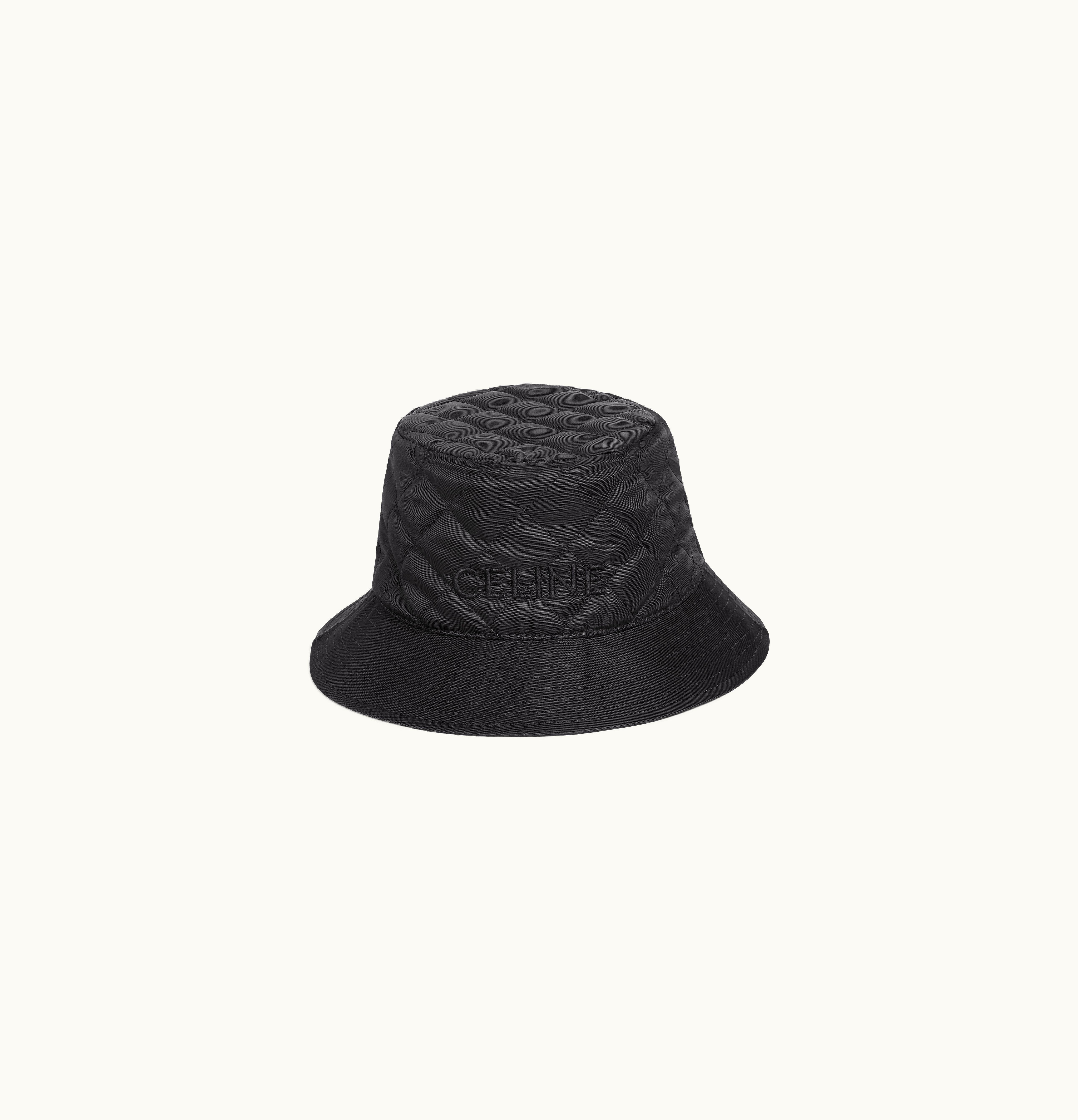 Celine Celine Bucket Hat In Lightweight Nylon Black
