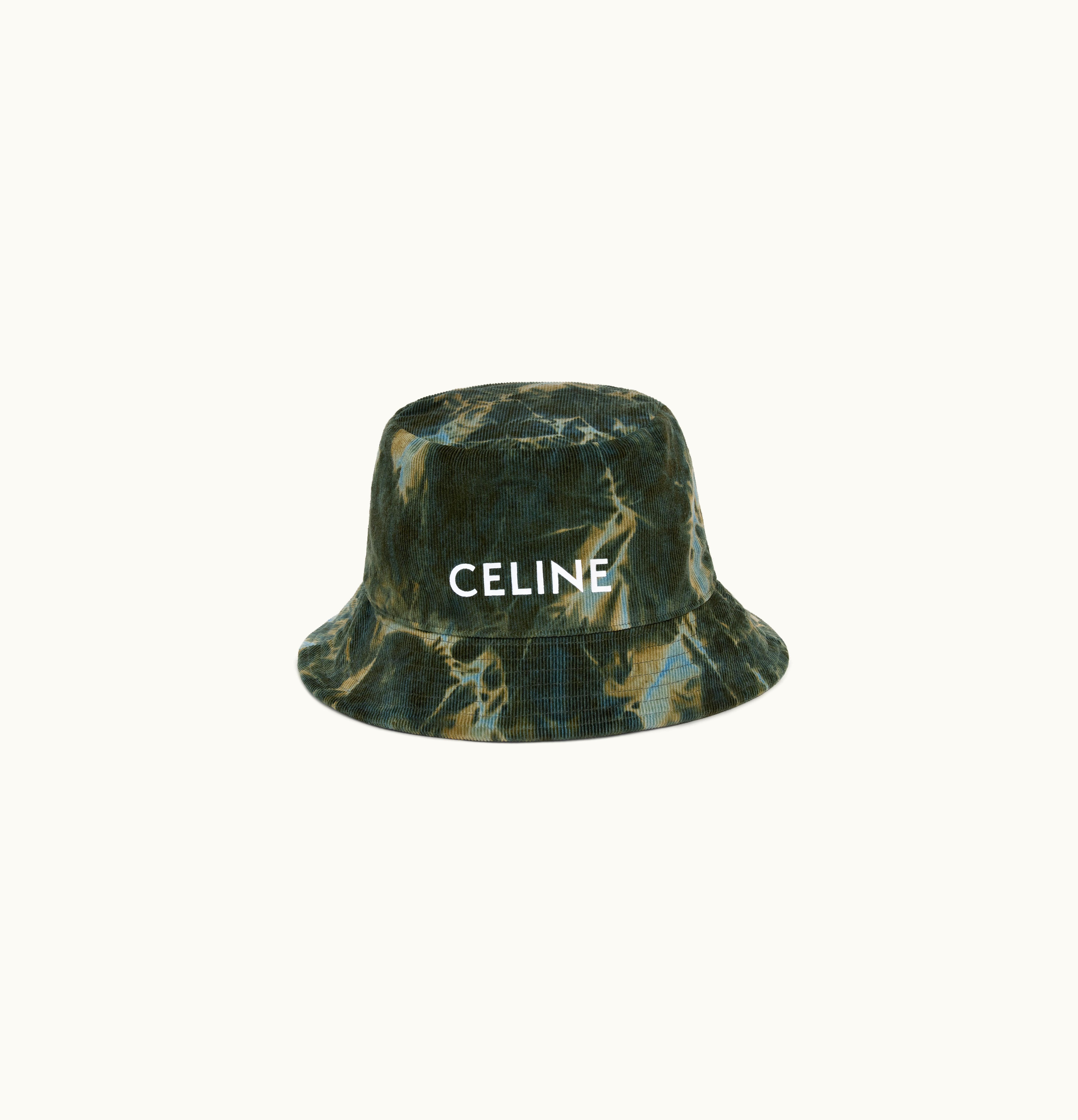 Celine Celine Tie-Dye Celine Bucket Hat In Corduroy Camouflage