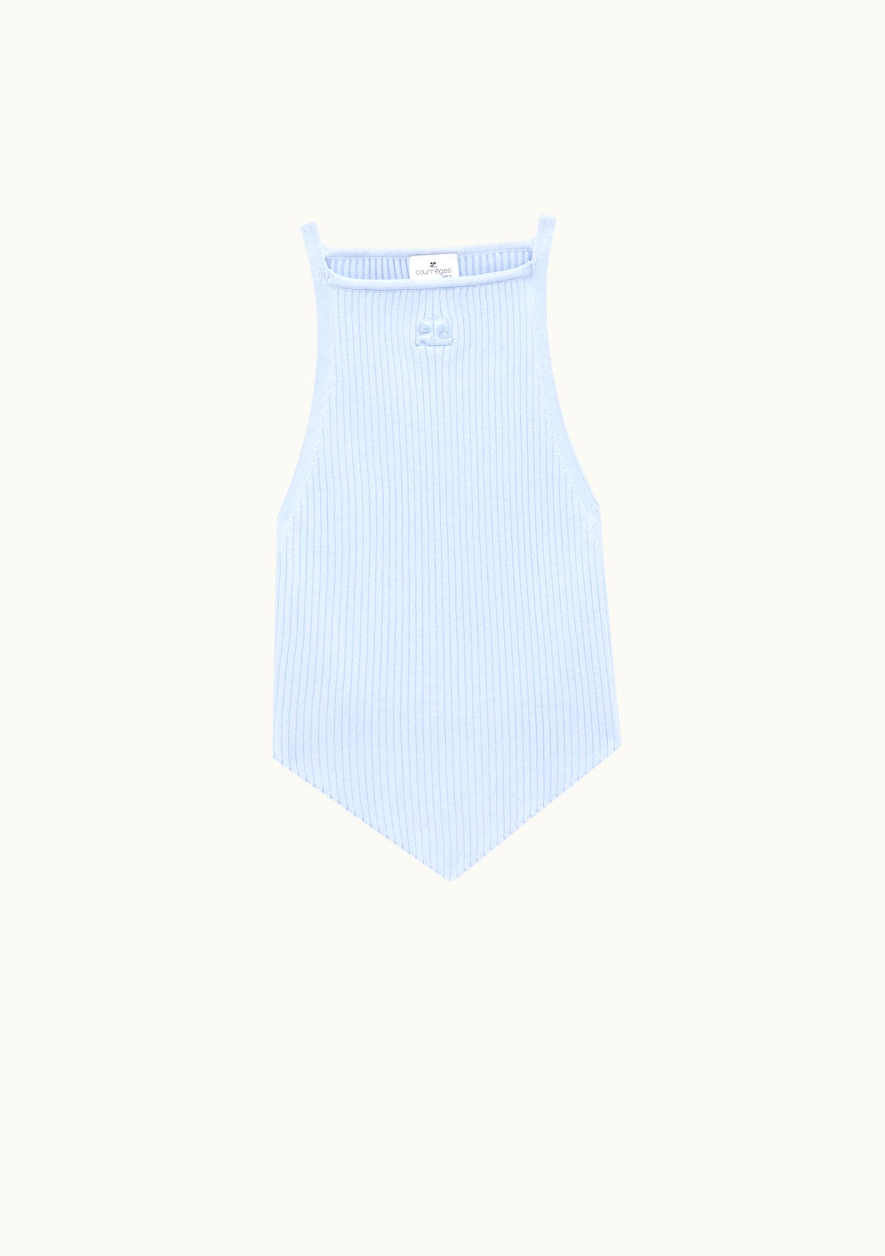 Courrèges Courrèges Rib Knit Pointy Tank Top UZ0121296