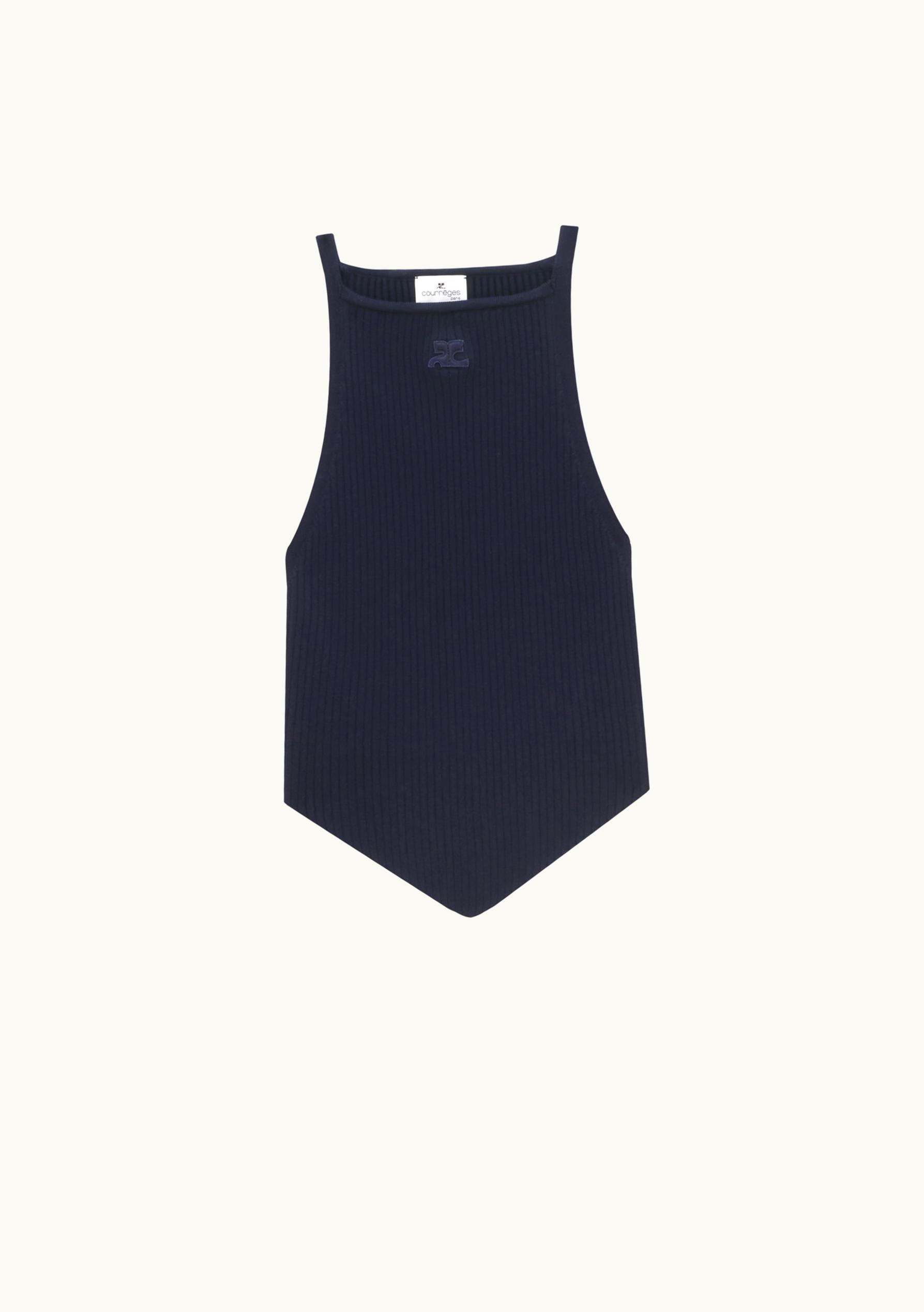 Courrèges Courrèges Rib Knit Pointy Tank Top UZ0121310