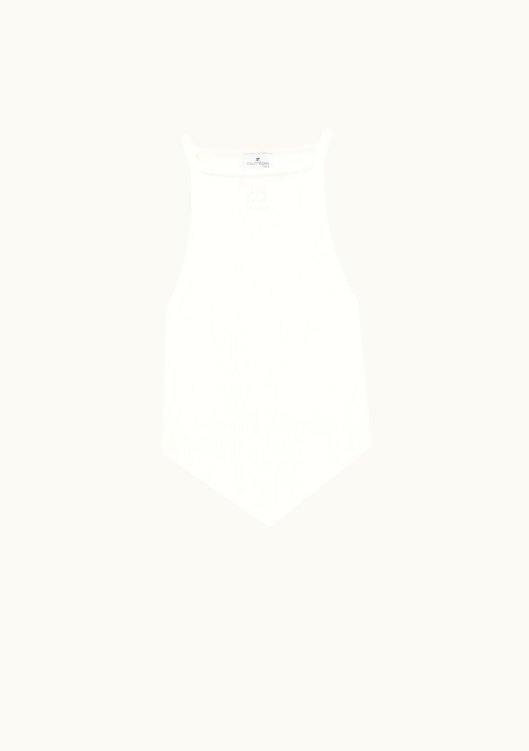 Courrèges Courrèges Rib Knit Pointy Tank Top UZ0121311