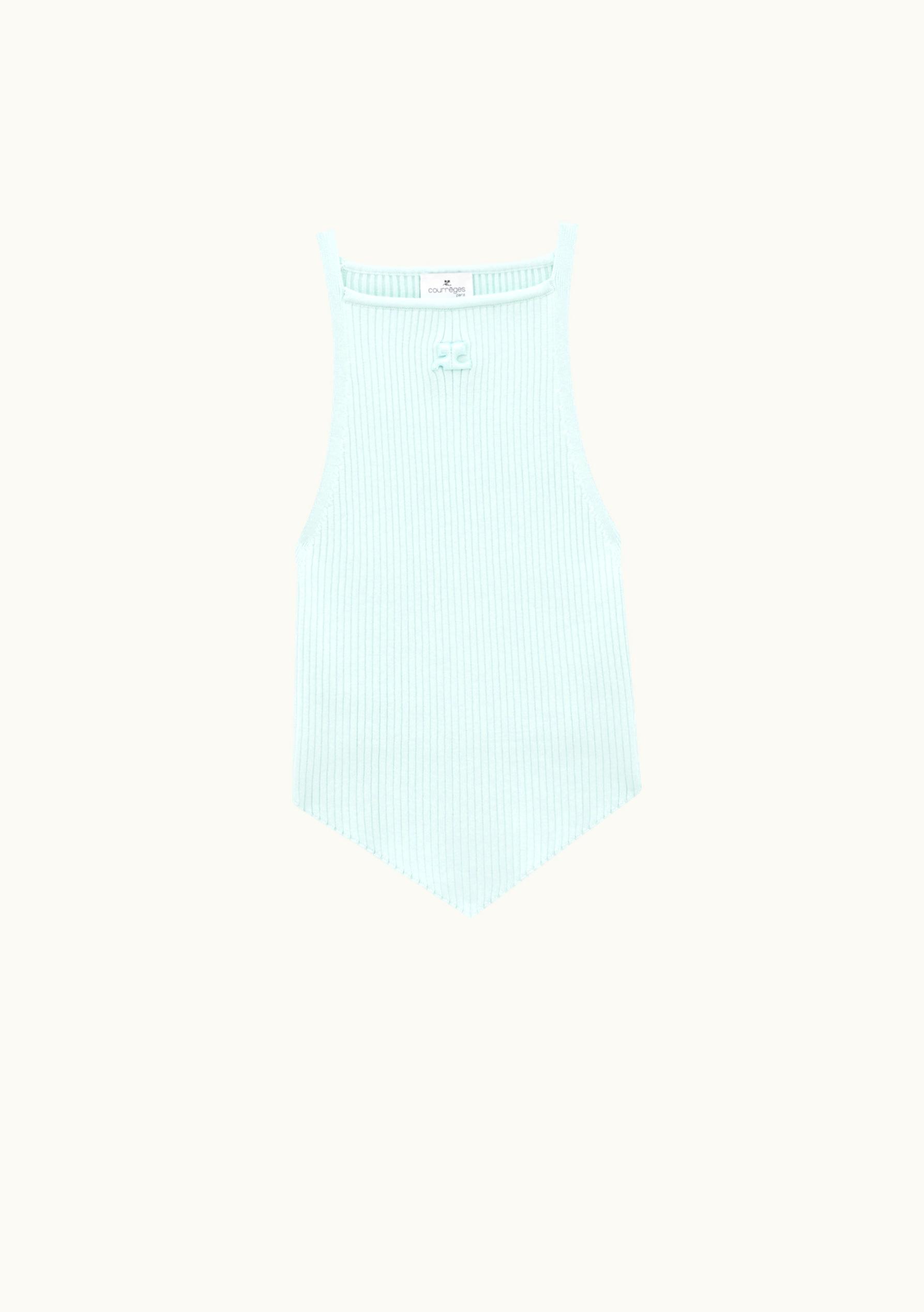 Courrèges Courrèges Rib Knit Pointy Tank Top UZ0121320