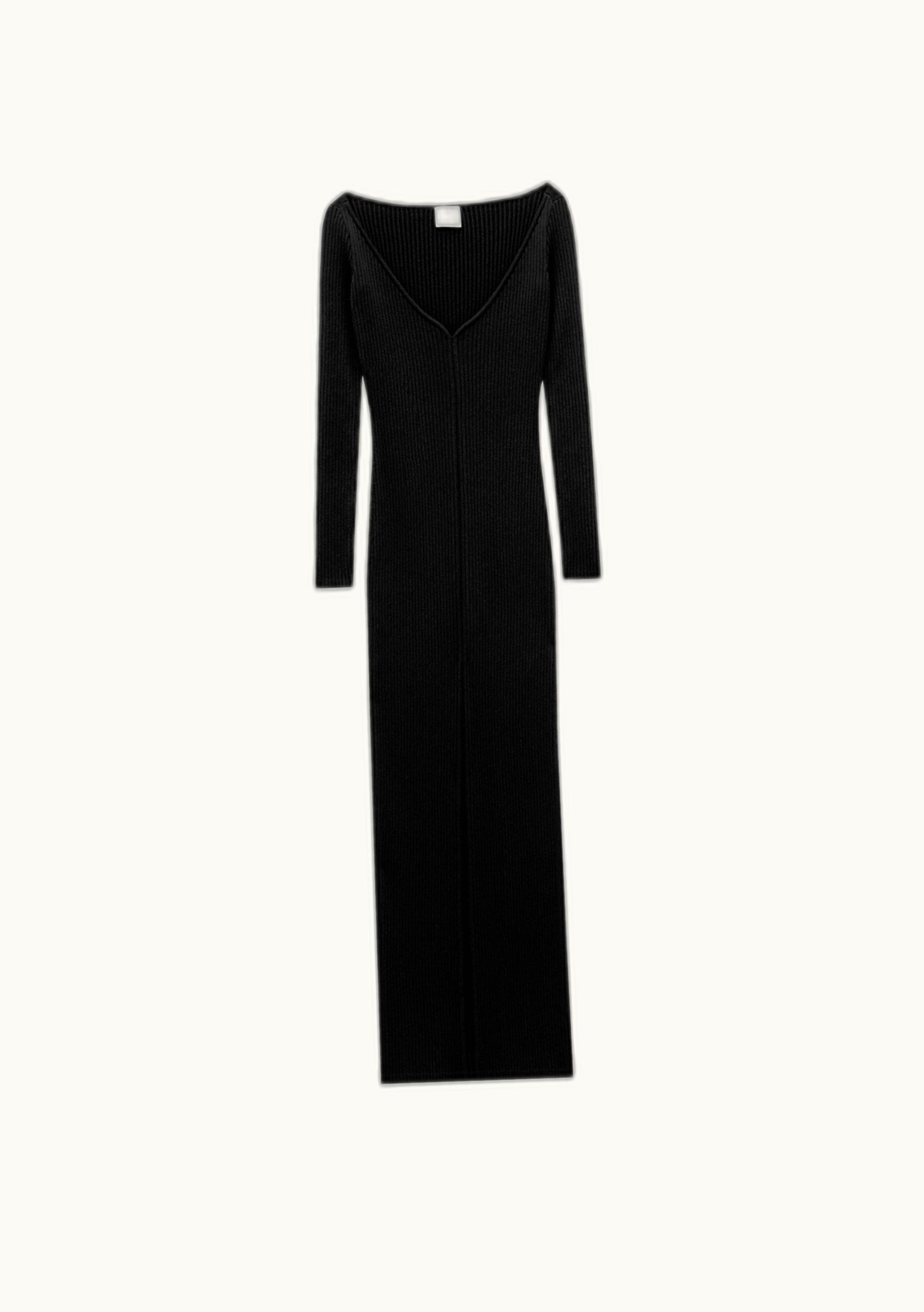 Courrèges Courrèges Swallow Long Rib Knit Dress UZ0121344