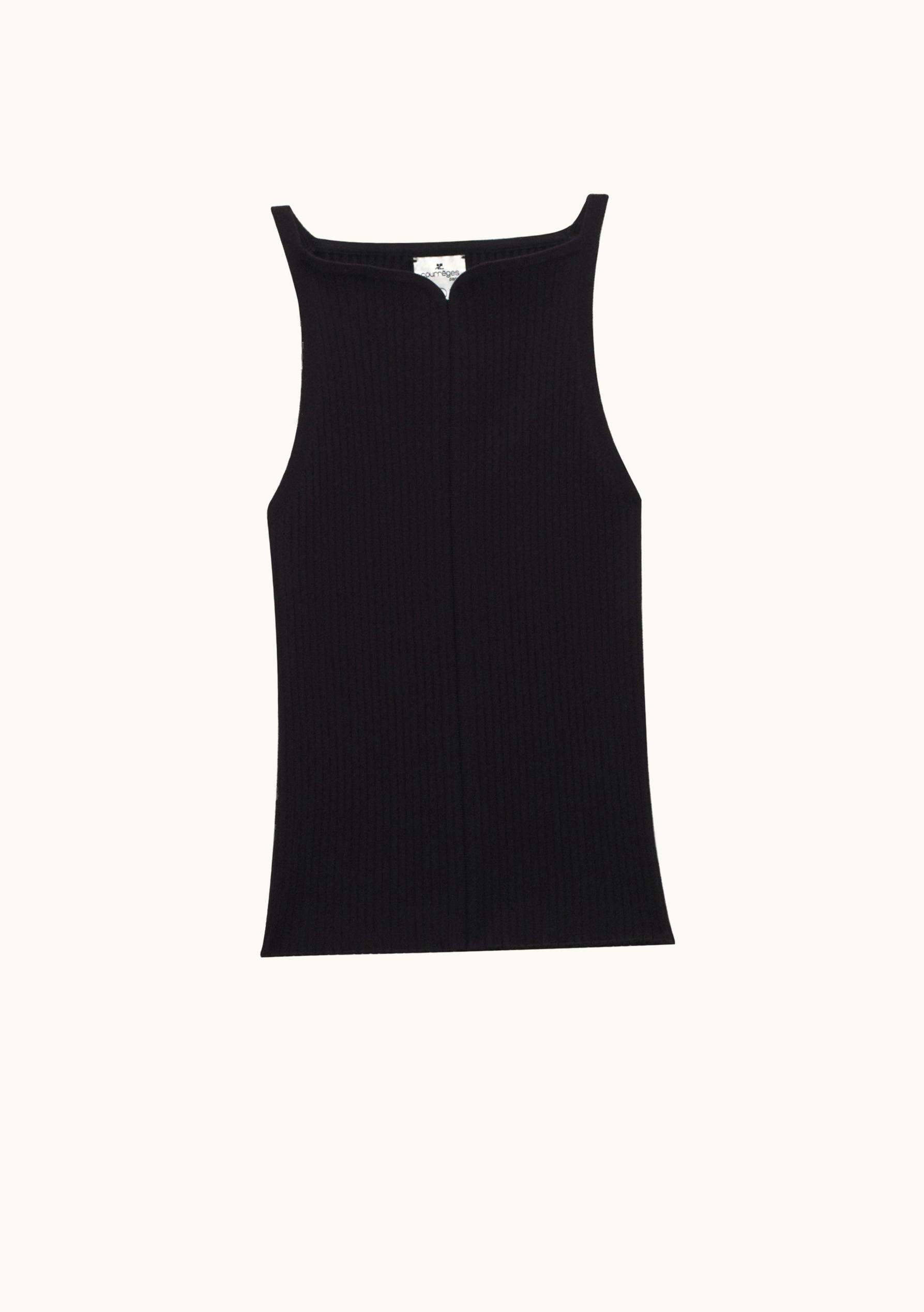 Courrèges Courrèges Tank Top With Swallow Neck UZ0121403