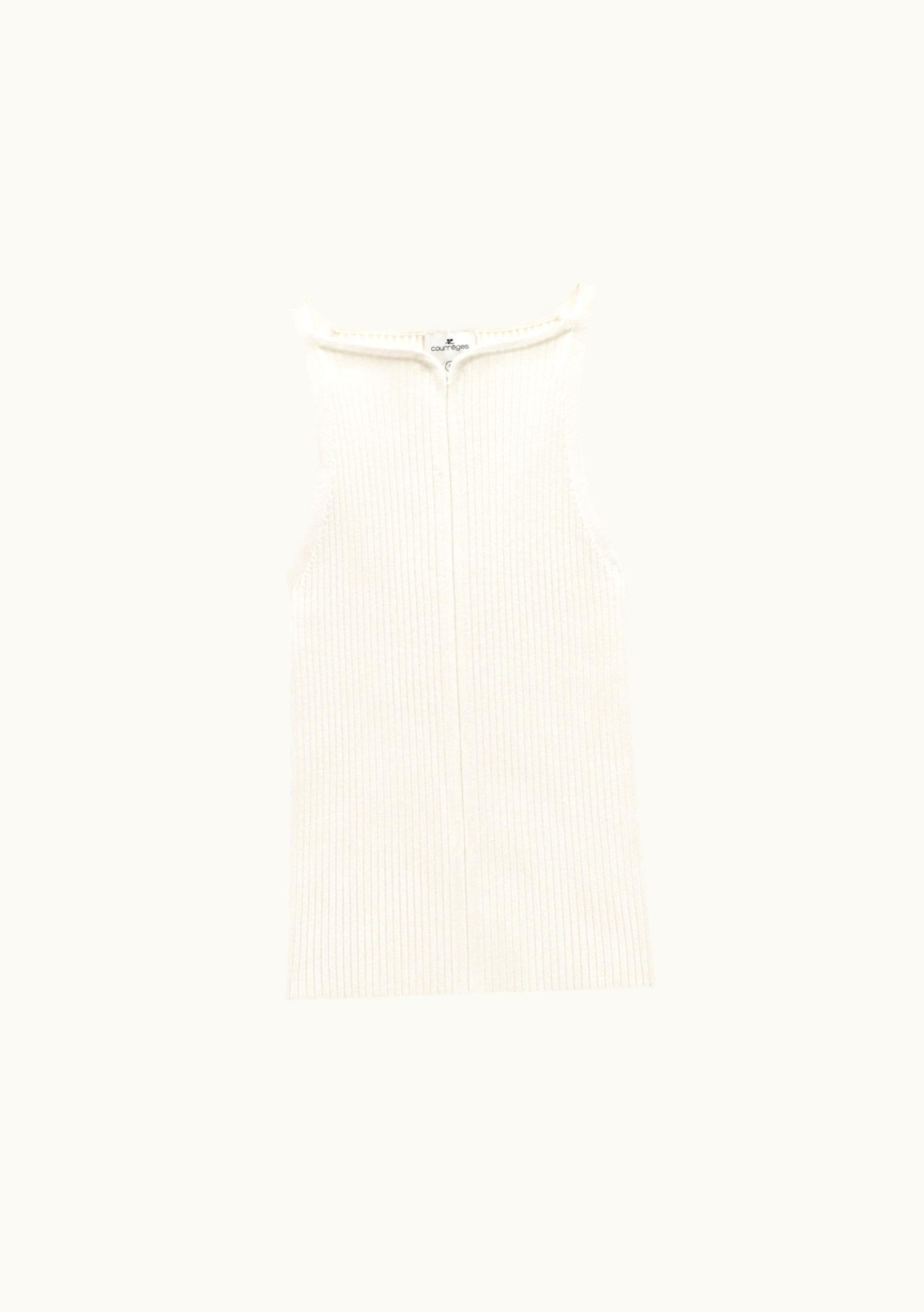 Courrèges Courrèges Tank Top With Swallow Neck UZ0121515