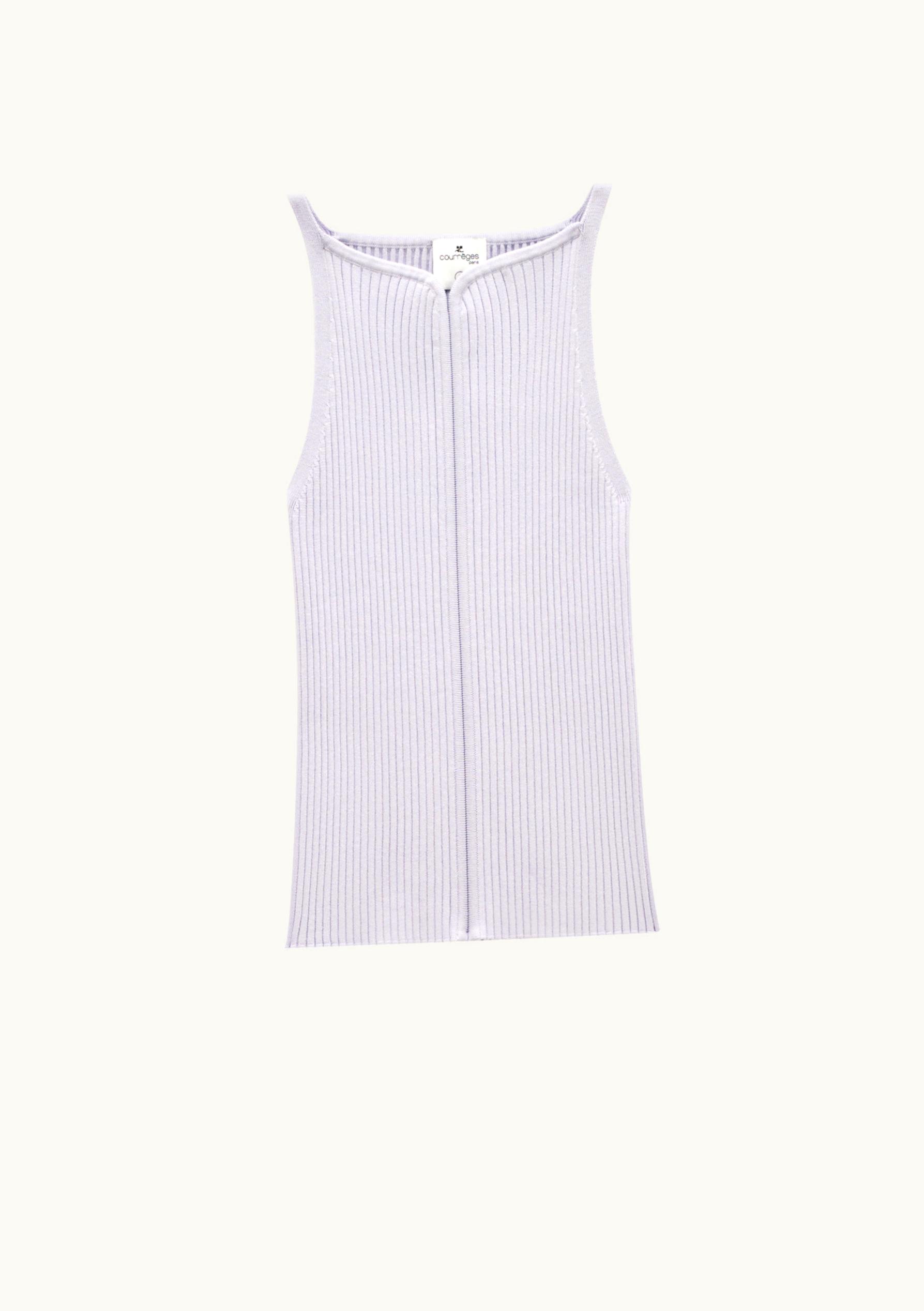 Courrèges Courrèges Tank Top With Swallow Neck UZ0121516