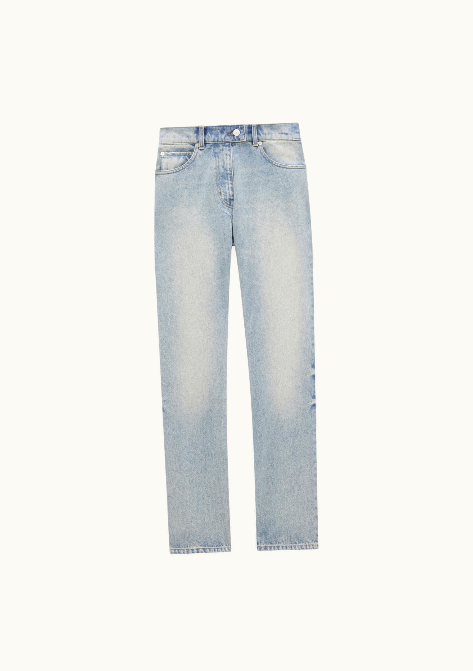 Courrèges Courrèges Dirty Blue Denim Strap Pants