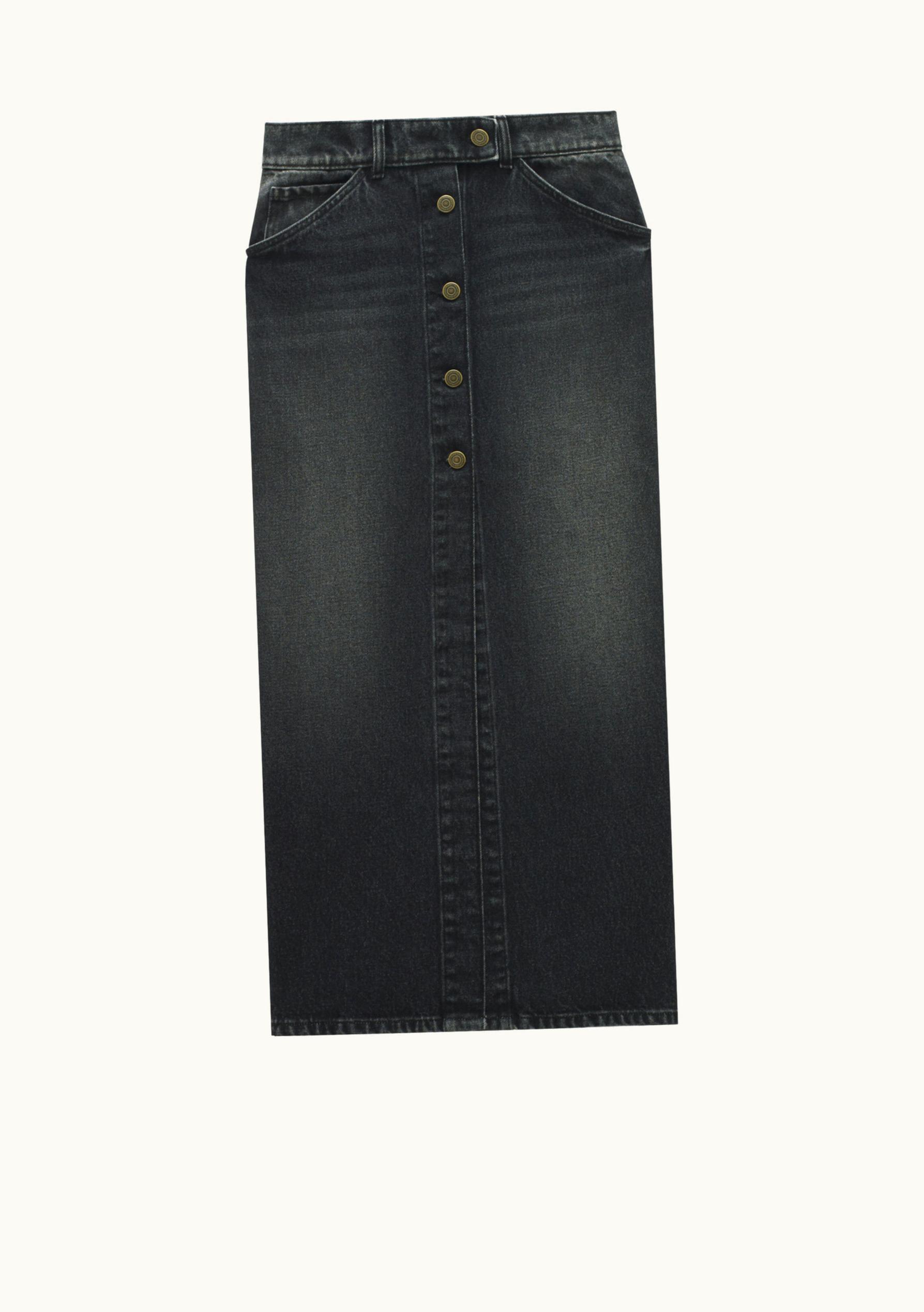 Courrèges Courrèges Denim Long Skirt UZ0121626