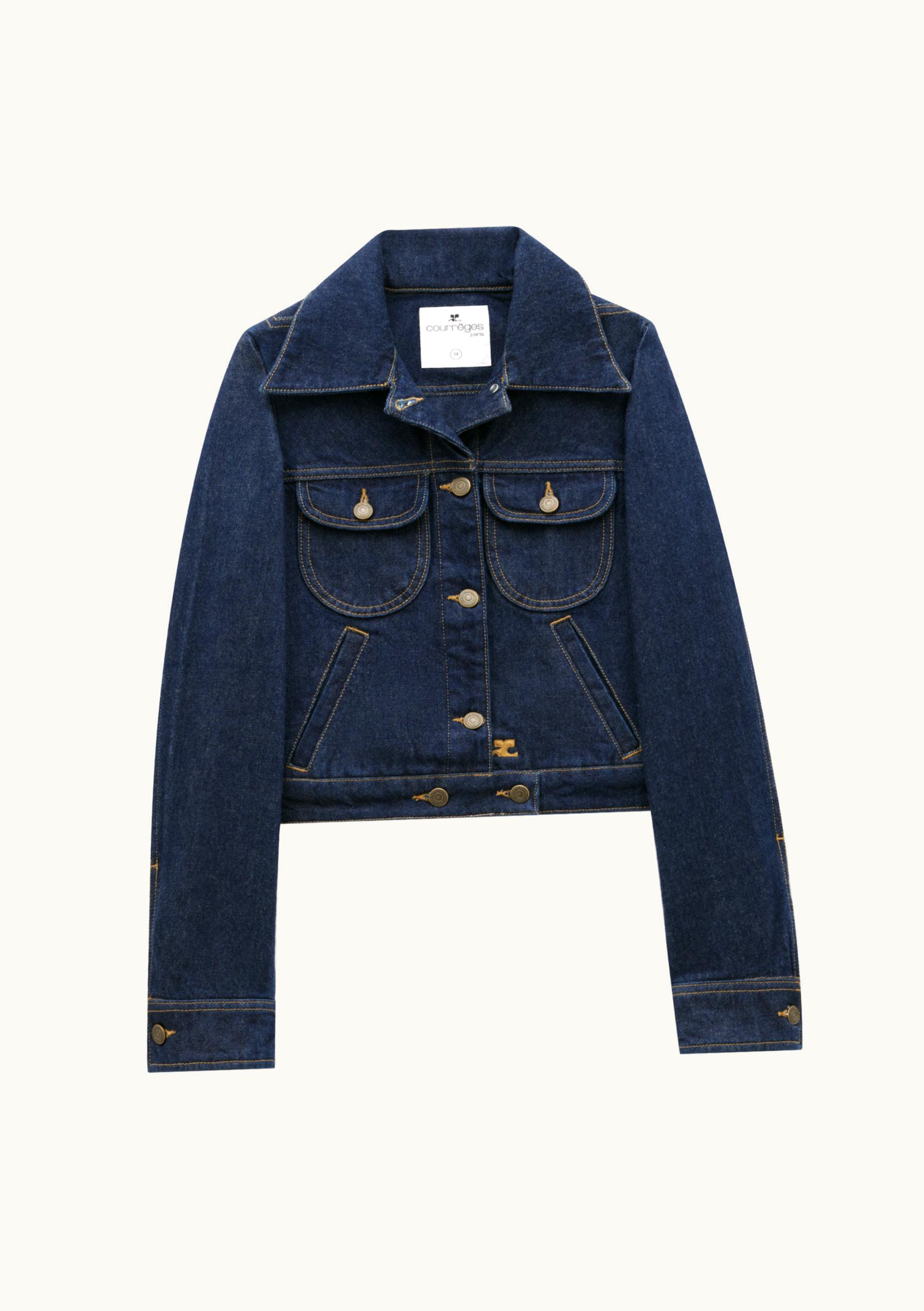 Courrèges Courrèges Round Pockets Denim Raw Jacket