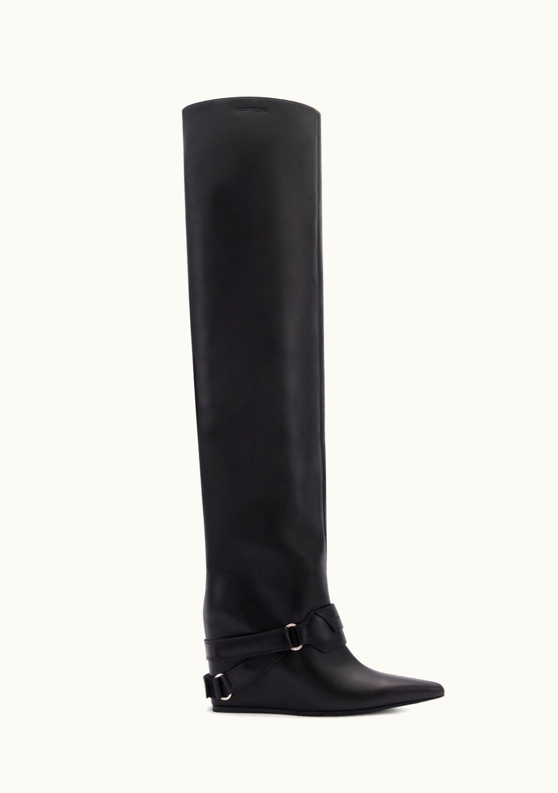 Courrèges Courrèges Wedged Leather Boots