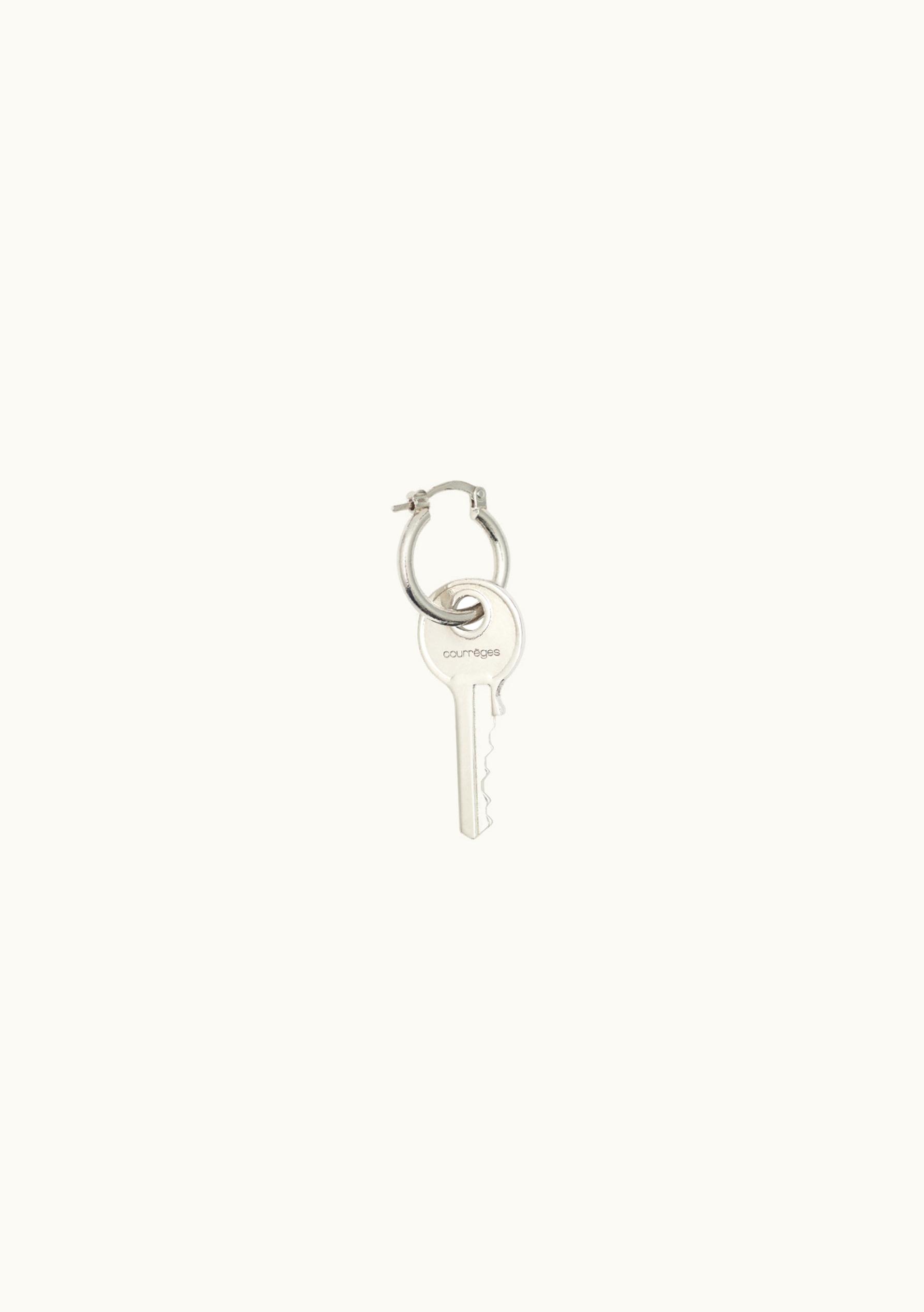 Courrèges Courrèges Key Earring Brass Silver