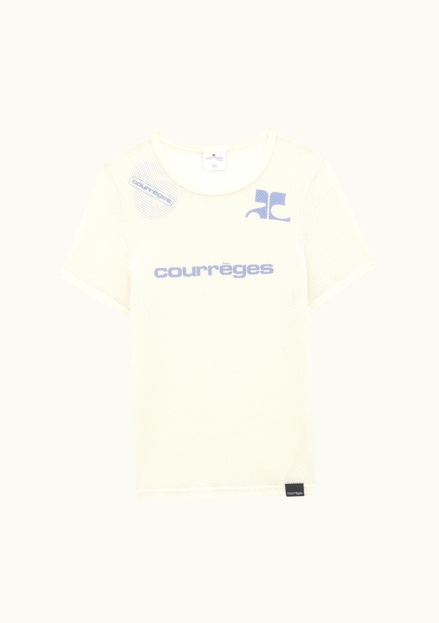 Courrèges Courrèges Mesh Shell Classical T-Shirt