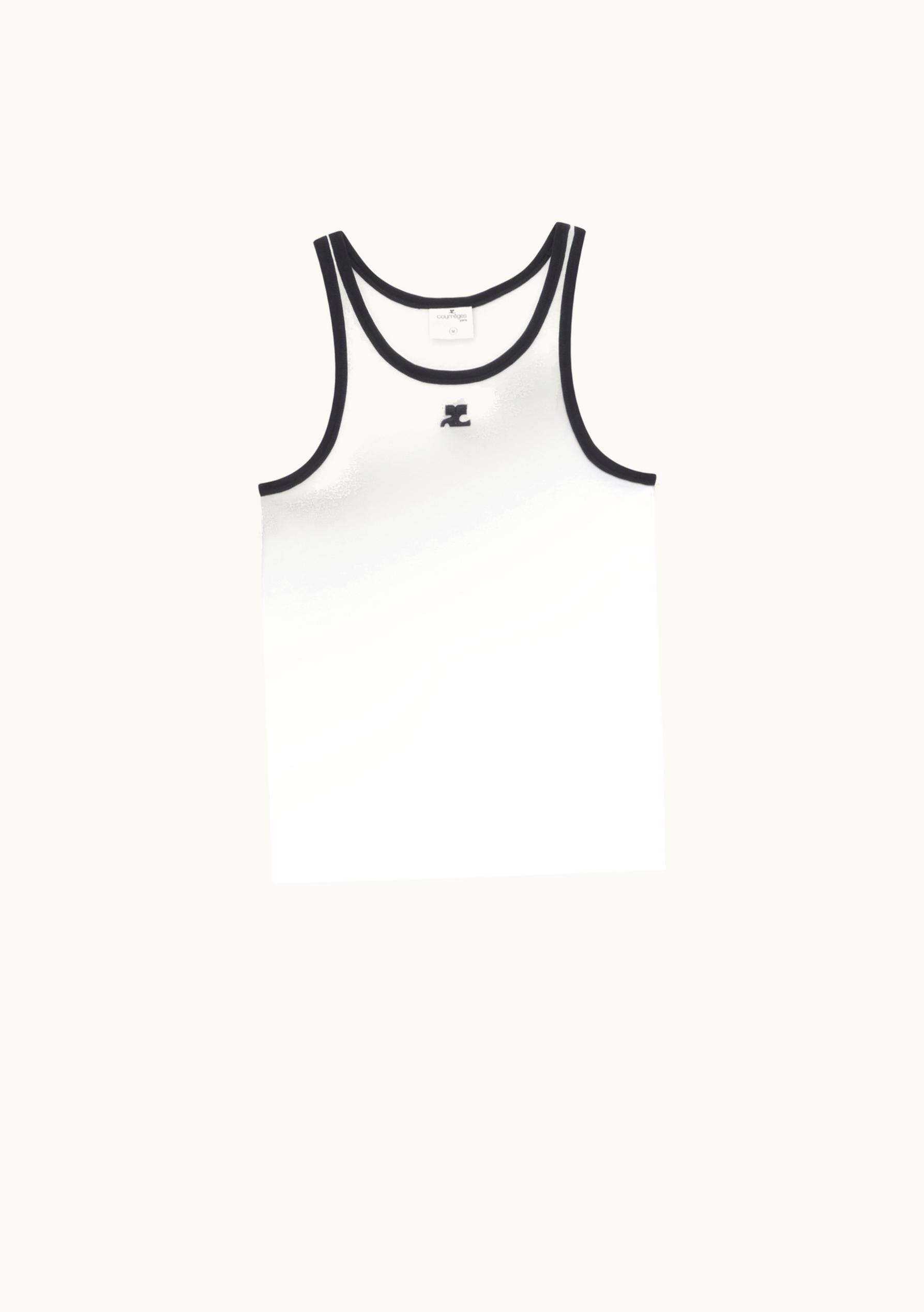 Courrèges Courrèges Contrast Bumpy Tank Top UZ0121890