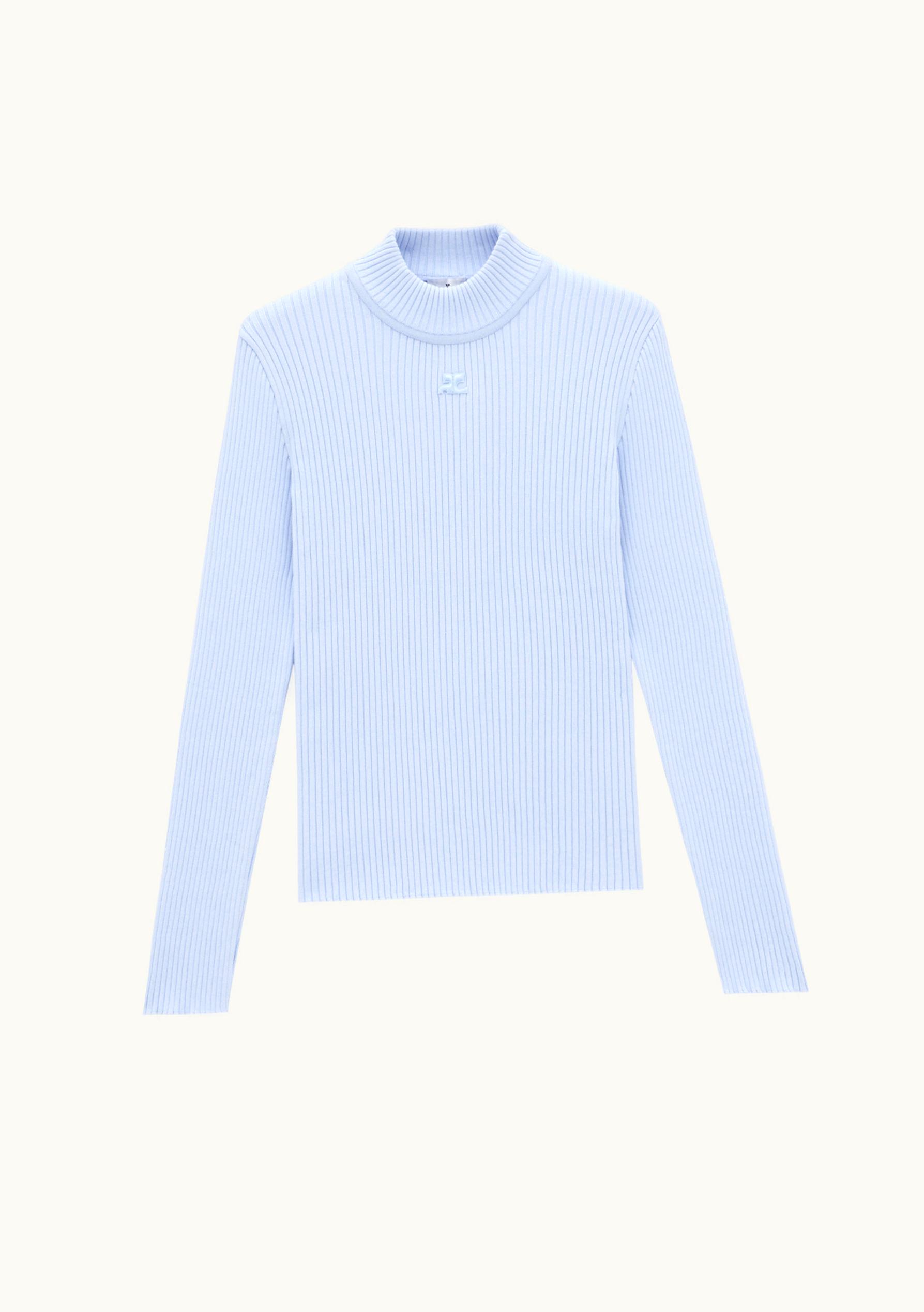 Courrèges Courrèges Mockneck Rib Knit Sweater Reedition UZ0121918