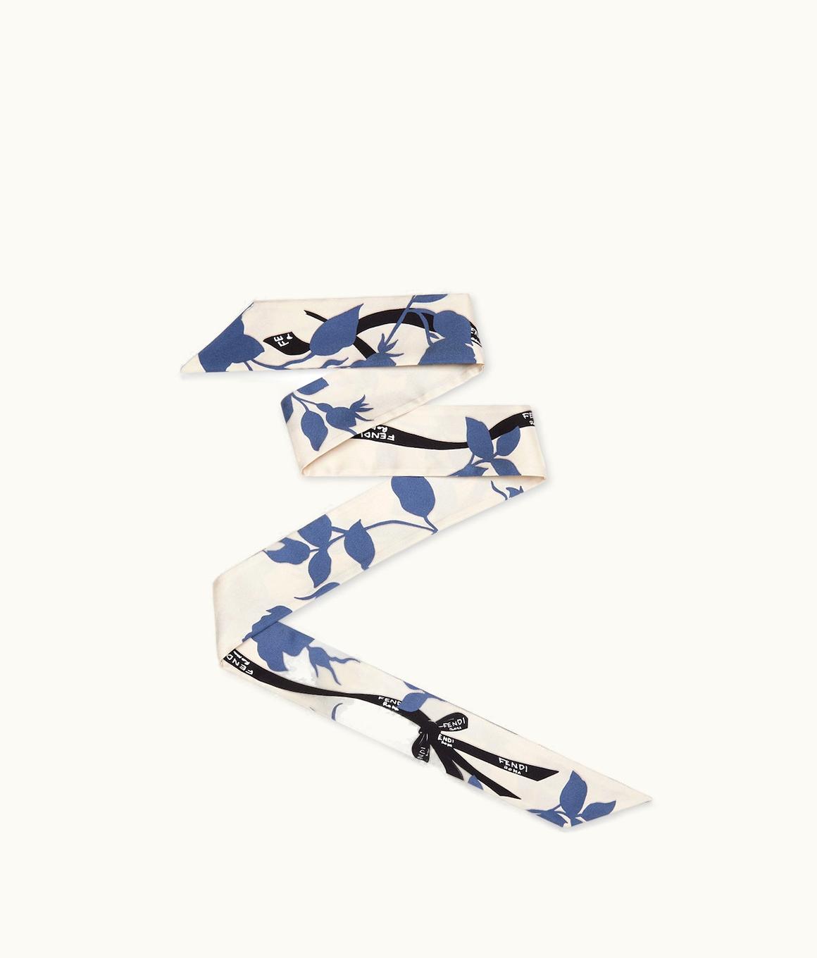 Fendi Fendi Wrappy - Blue Organic Silk Bandeau