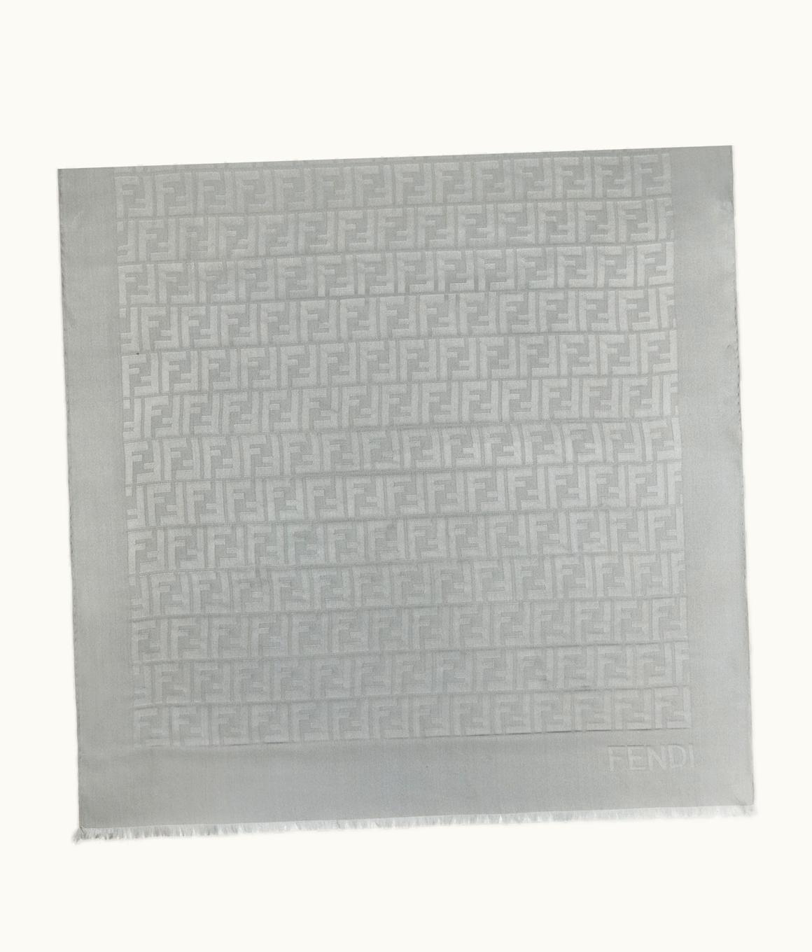 Fendi Fendi FF Stole - Grey Silk Stole