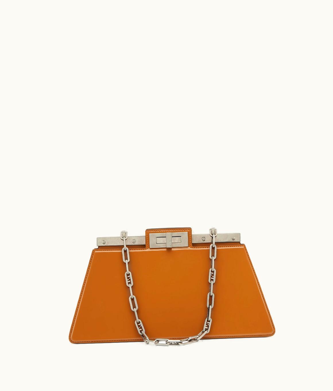 Fendi Fendi Peekaboo Cut Medium - Brown Leather Bag