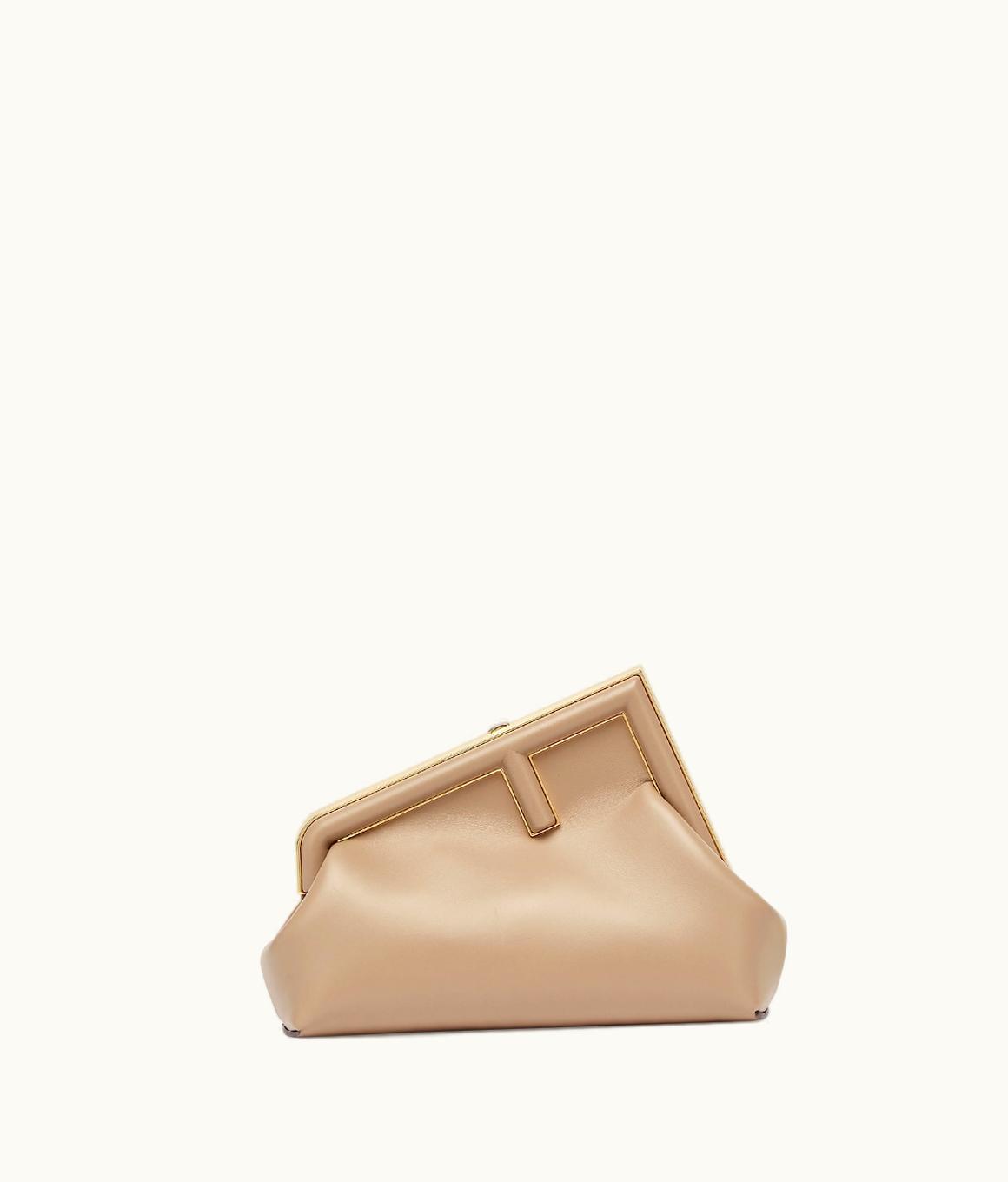 Fendi Fendi First Small - Dove Grey Leather Bag