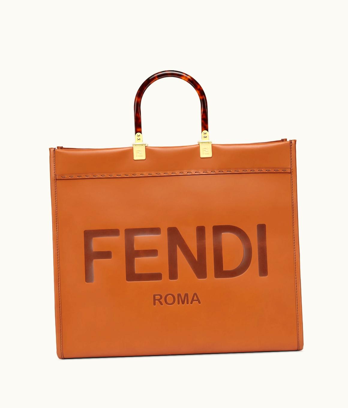 Fendi Fendi Sunshine Large - Brown Leather Shopper