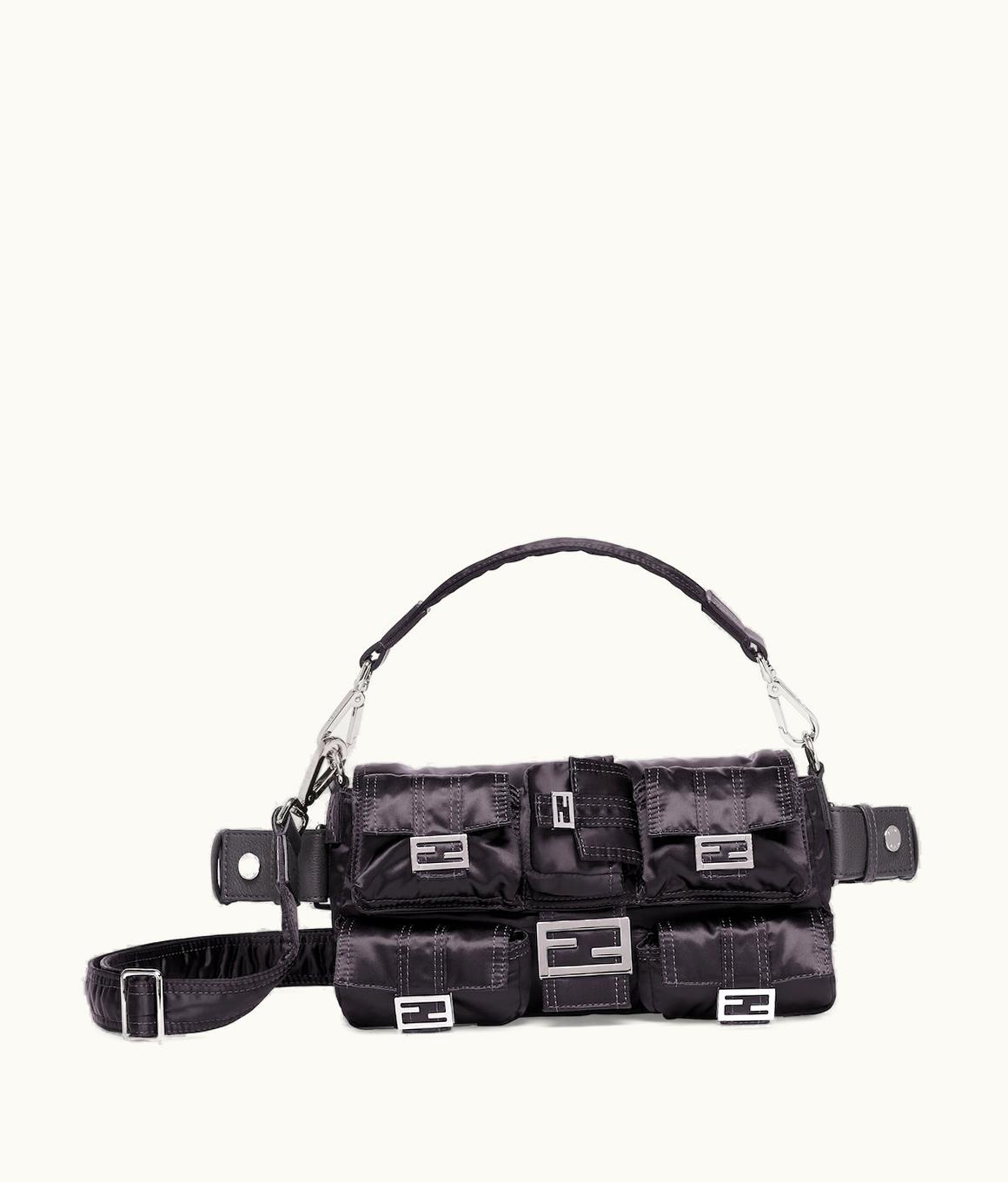 Fendi Fendi Multipocket Baguette - Black Nylon Bag