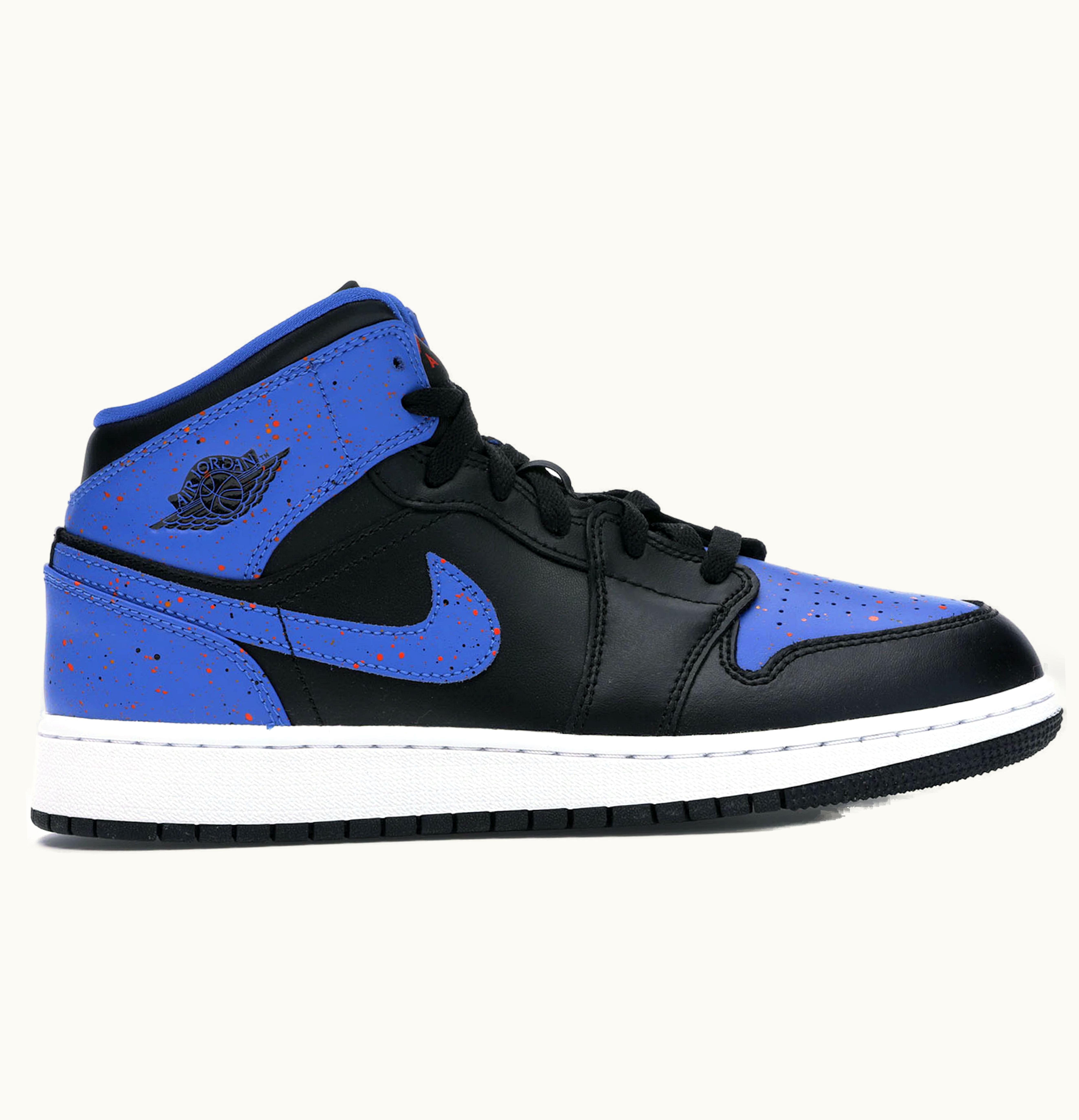 Jordan Air Jordan 1 Mid Royal Paint Splatter GS