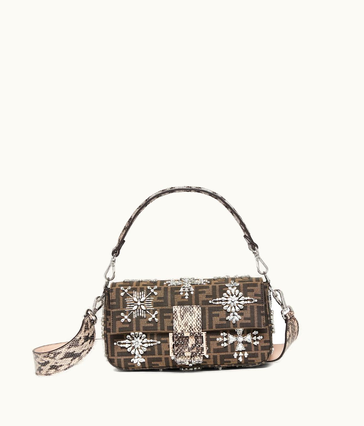 Fendi Fendi Baguette - Re-Edition Bag In Embroidered FF Fabric