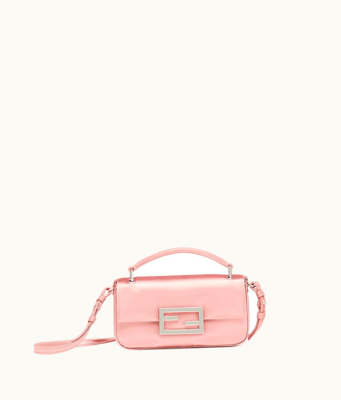Fendi Fendi Baguette Phone Pouch - Pink Silk Pouch