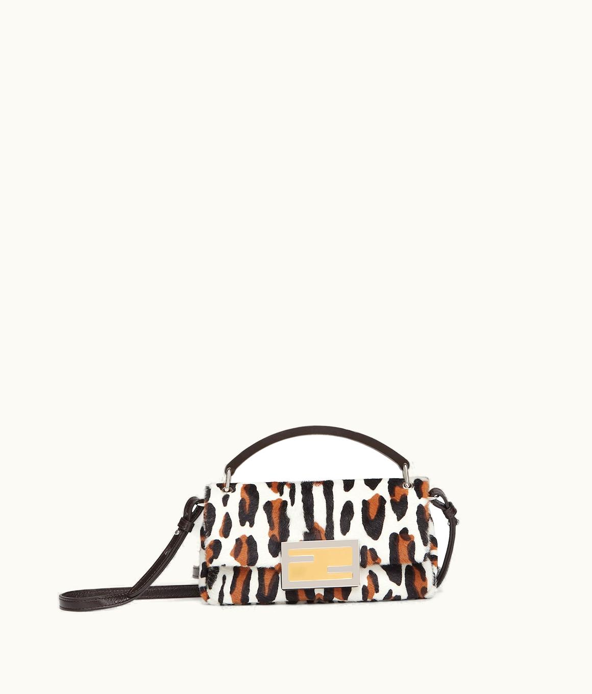 Fendi Fendi Baguette Phone Pouch - Animal Print Sheepskin Pouch