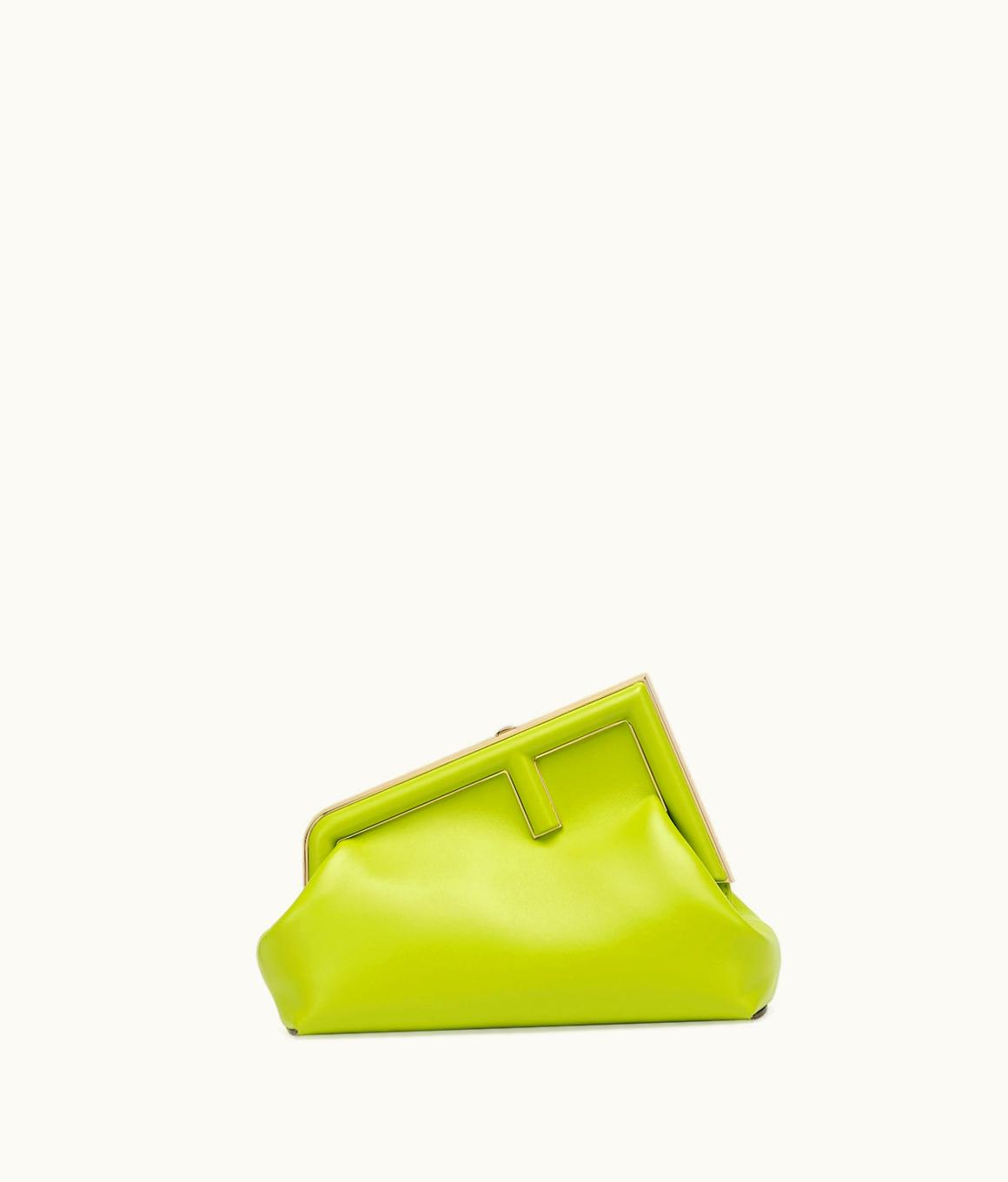 Fendi Fendi First Small - Acid Green Leather Bag