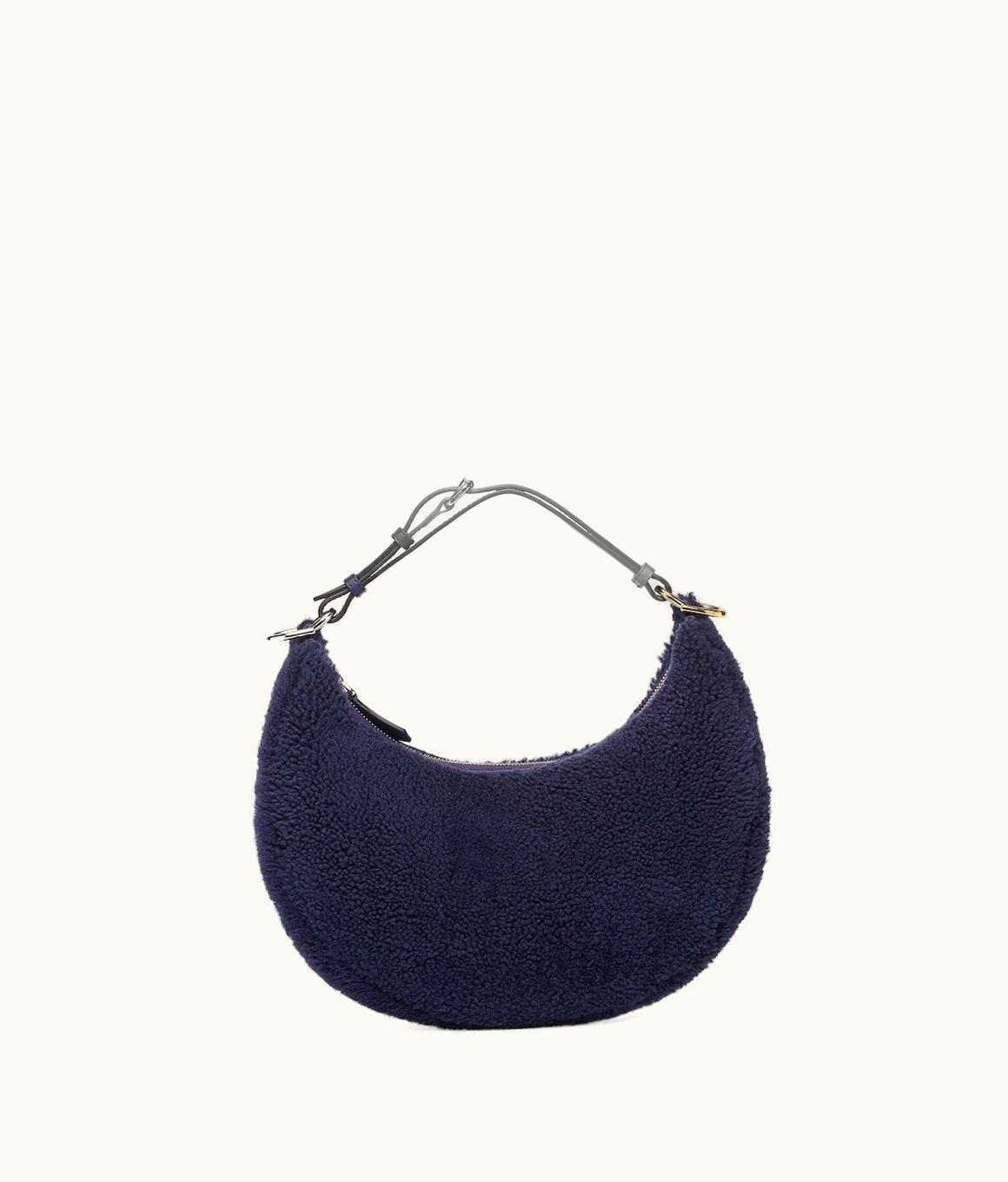 Fendi Fendi Fendigraphy Small - Dark Blue Sheepskin Bag