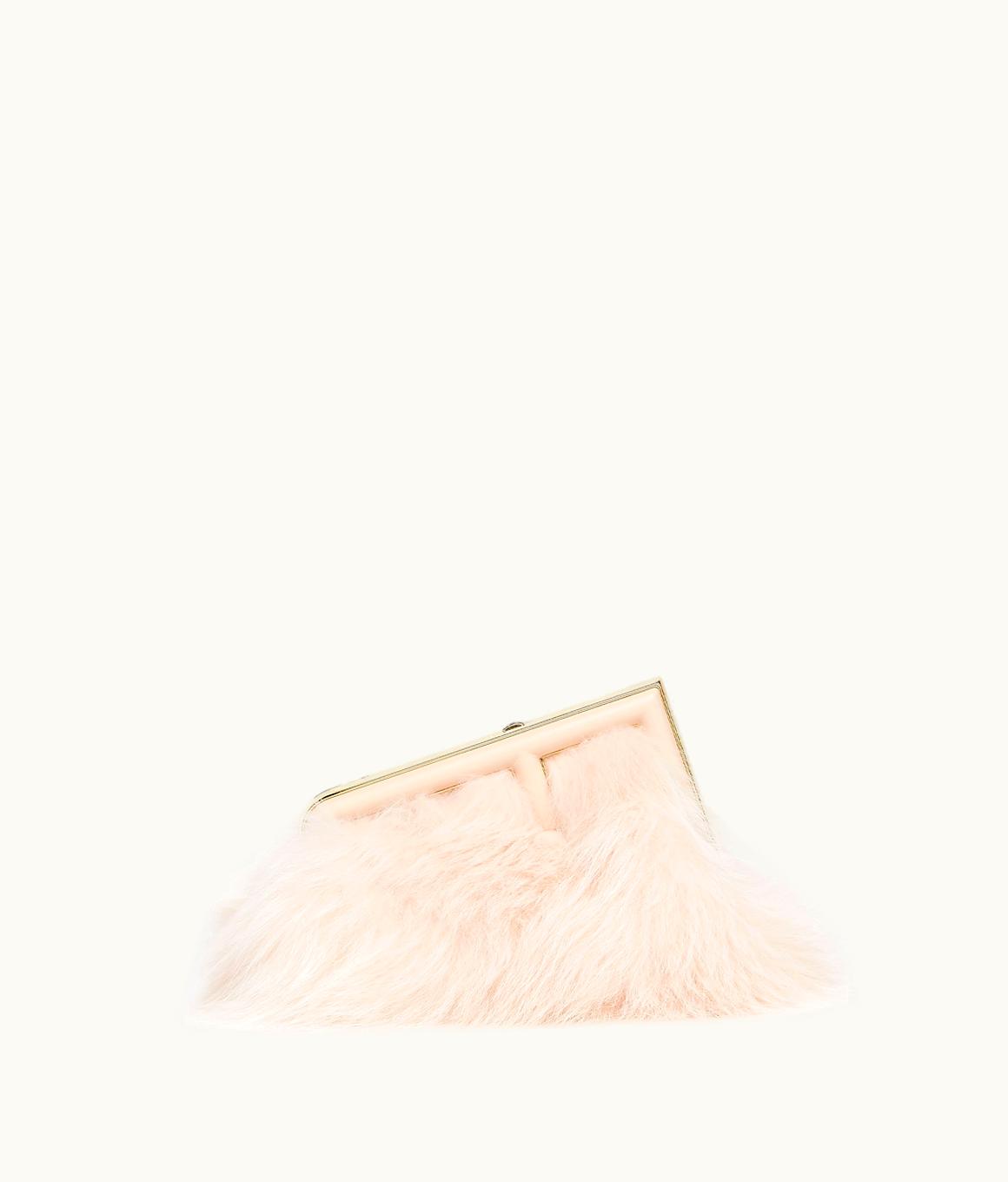Fendi Fendi First Small - Pale Pink Fox Fur Bag