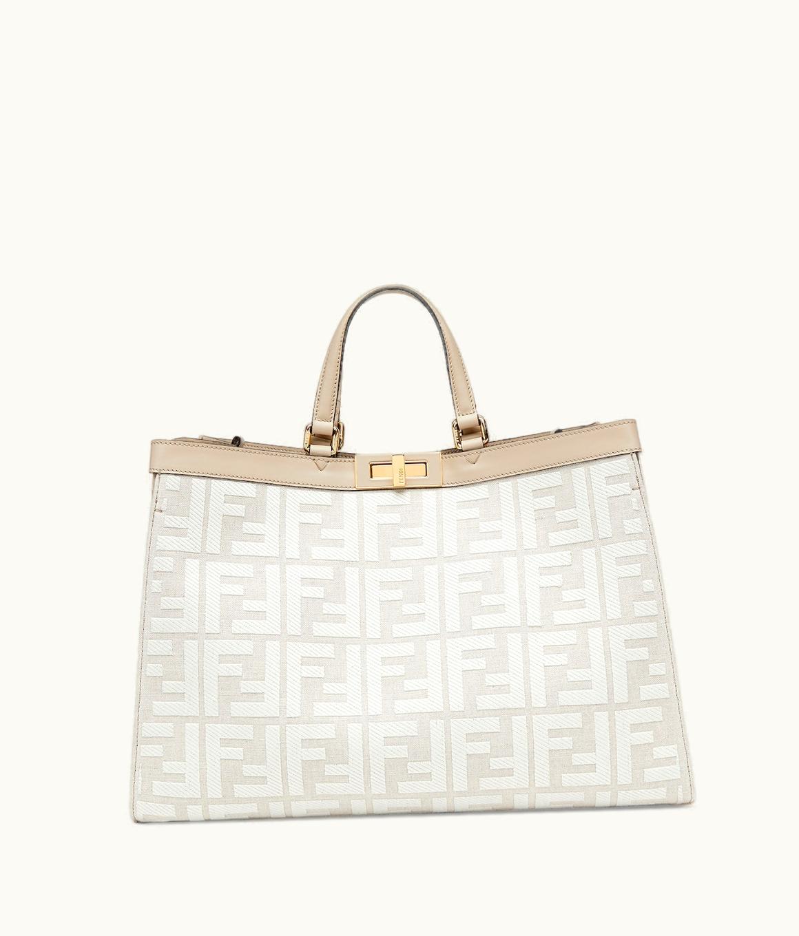 Fendi Fendi X-Tote - White Canvas FF Bag