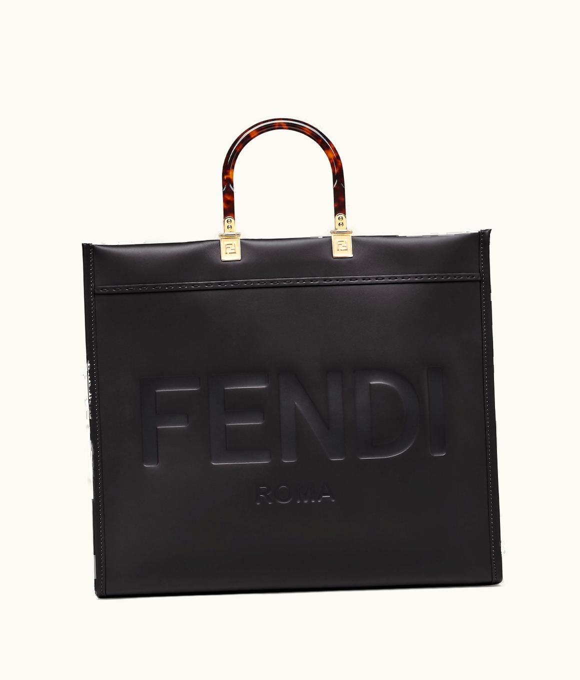 Fendi Fendi Sunshine Large - Black Leather Shopper