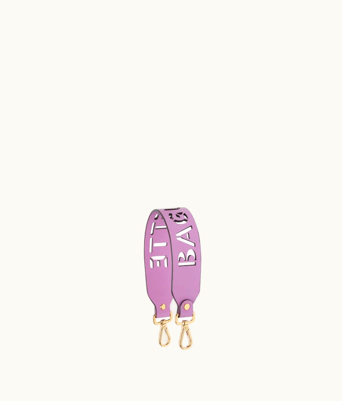 Fendi Fendi Strap You - Purple Leather Shoulder Strap