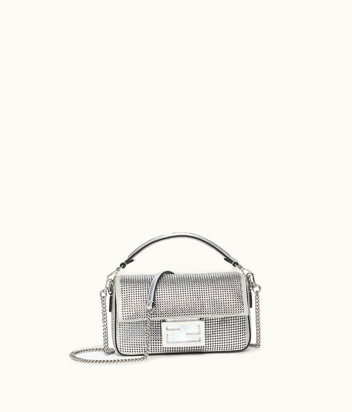 Fendi Fendi Baguette Mini - Silver Crystals Bag