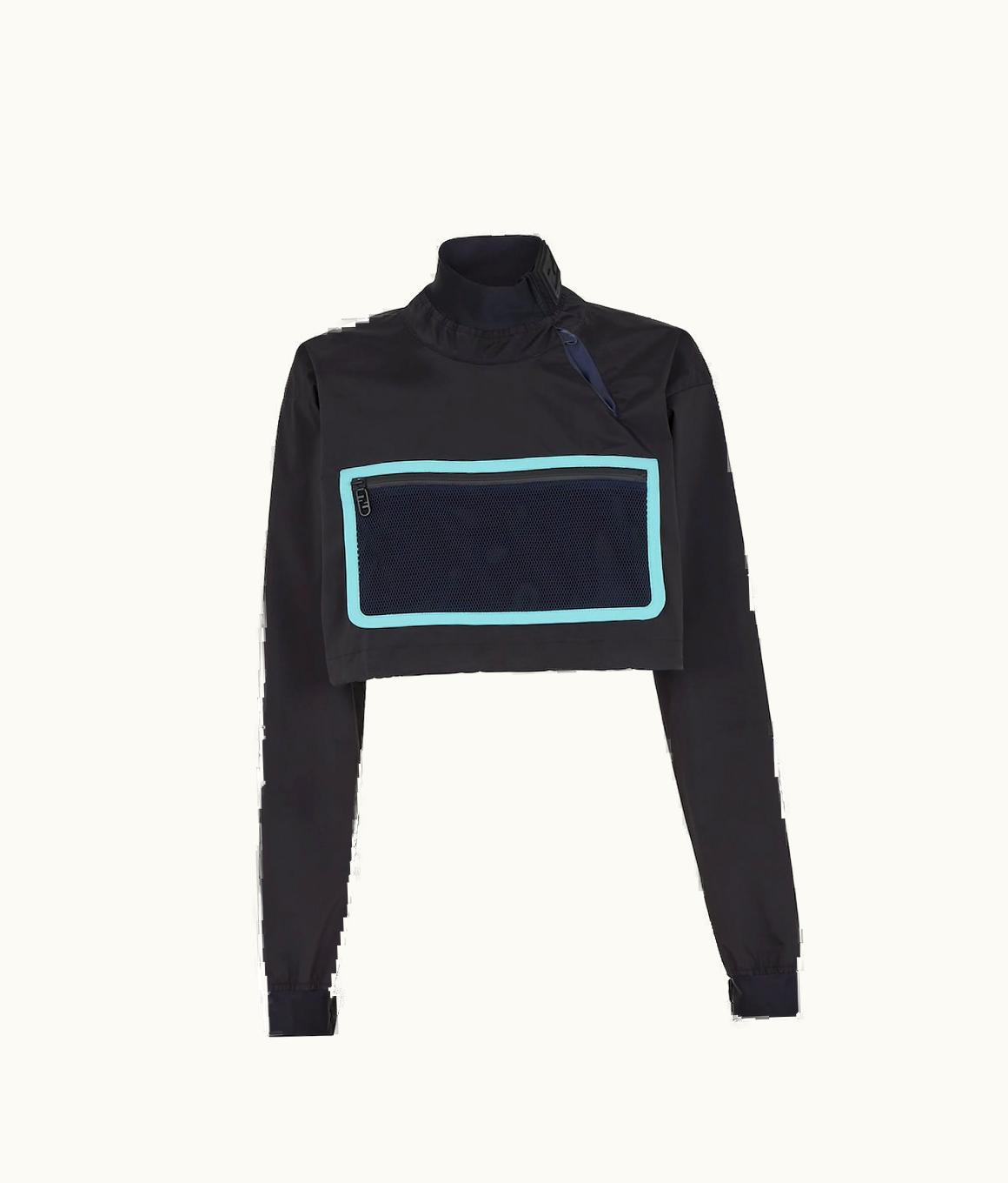 Fendi Fendi Windbreaker - Black Tech Fabric Anorak