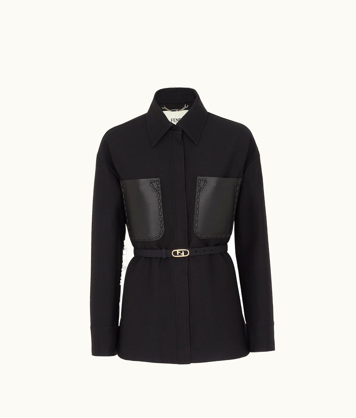 Fendi Fendi Jacket - Black Wool And Silk Go-To