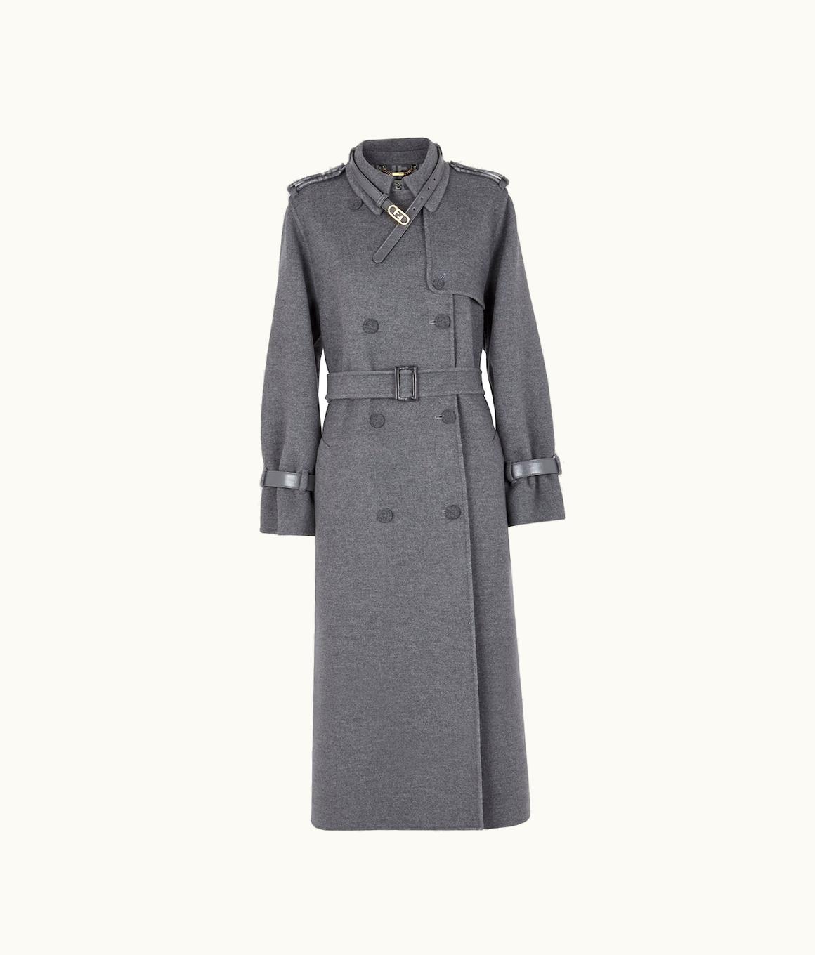 Fendi Fendi Coat - Grey Wool Coat UZ0122659